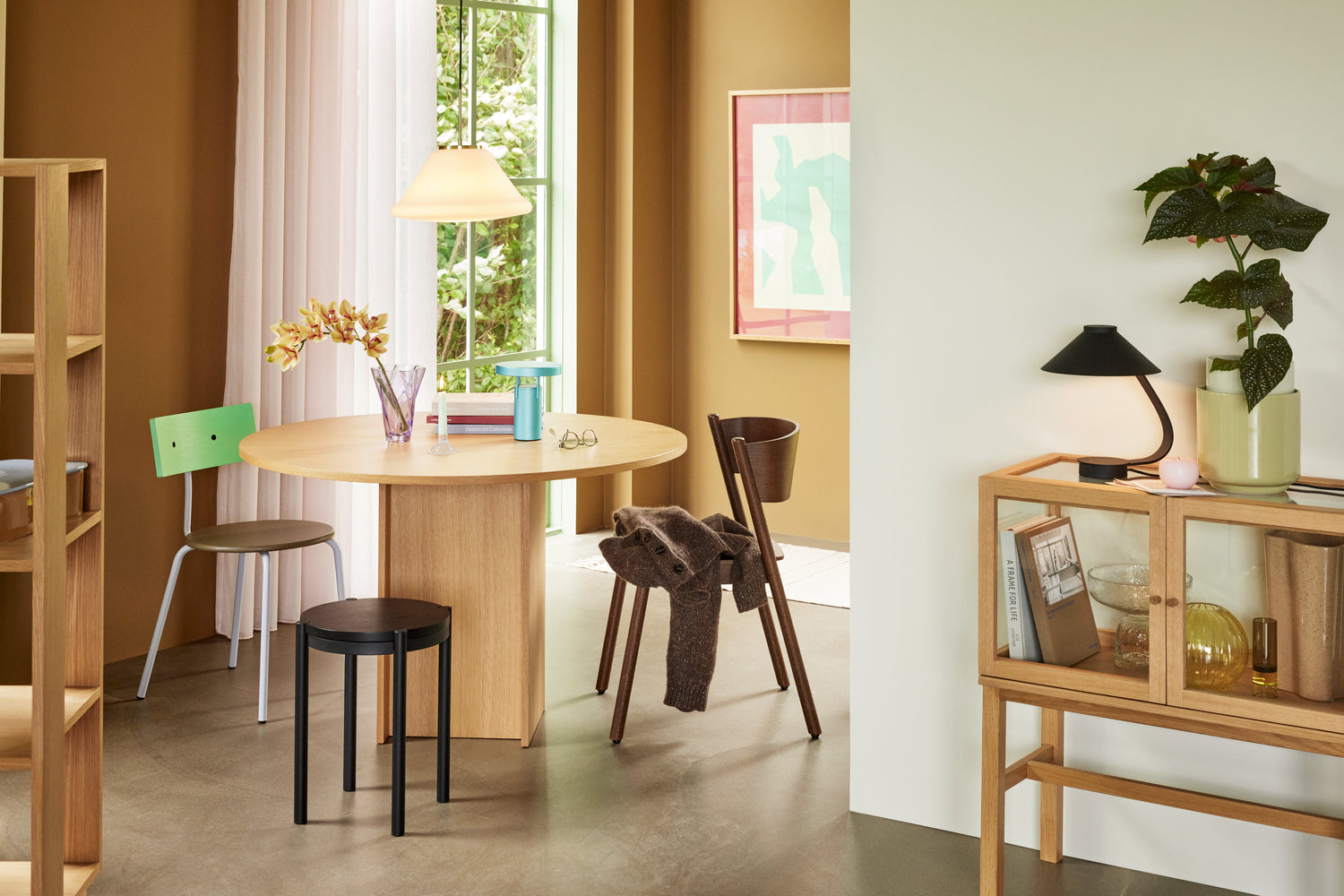 Oblique Spisestol Brun - 55x51xh80cm