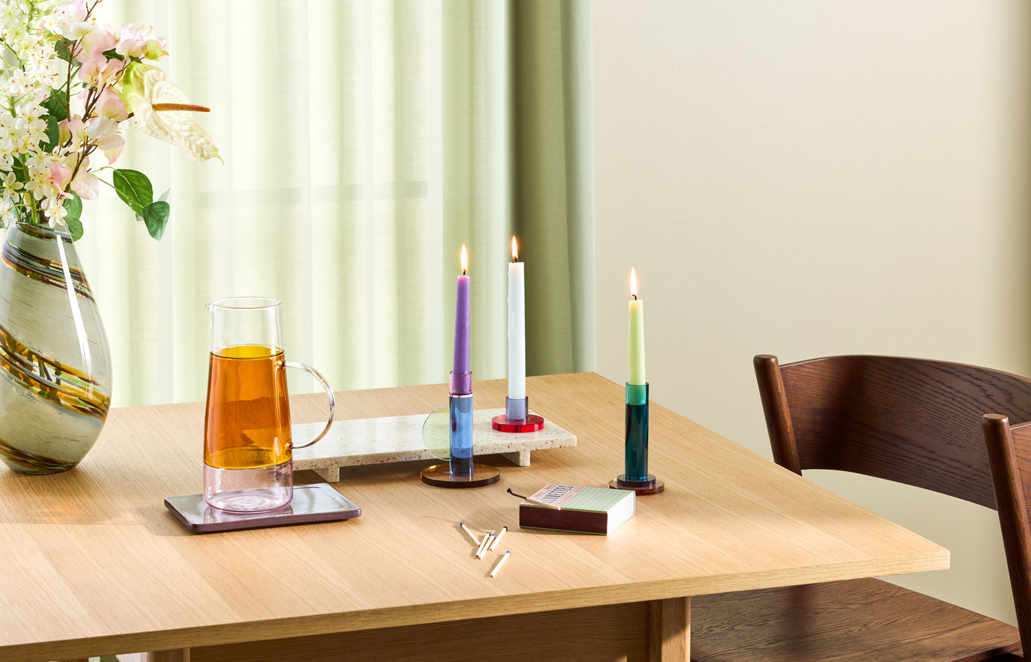 Oblique Spisestol Brun - 55x51xh80cm