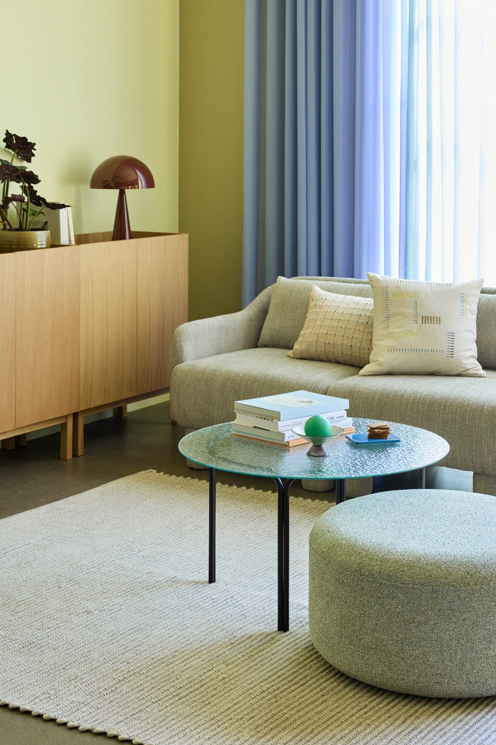 Elegance Sofa Lysegrøn - 224x73xH74