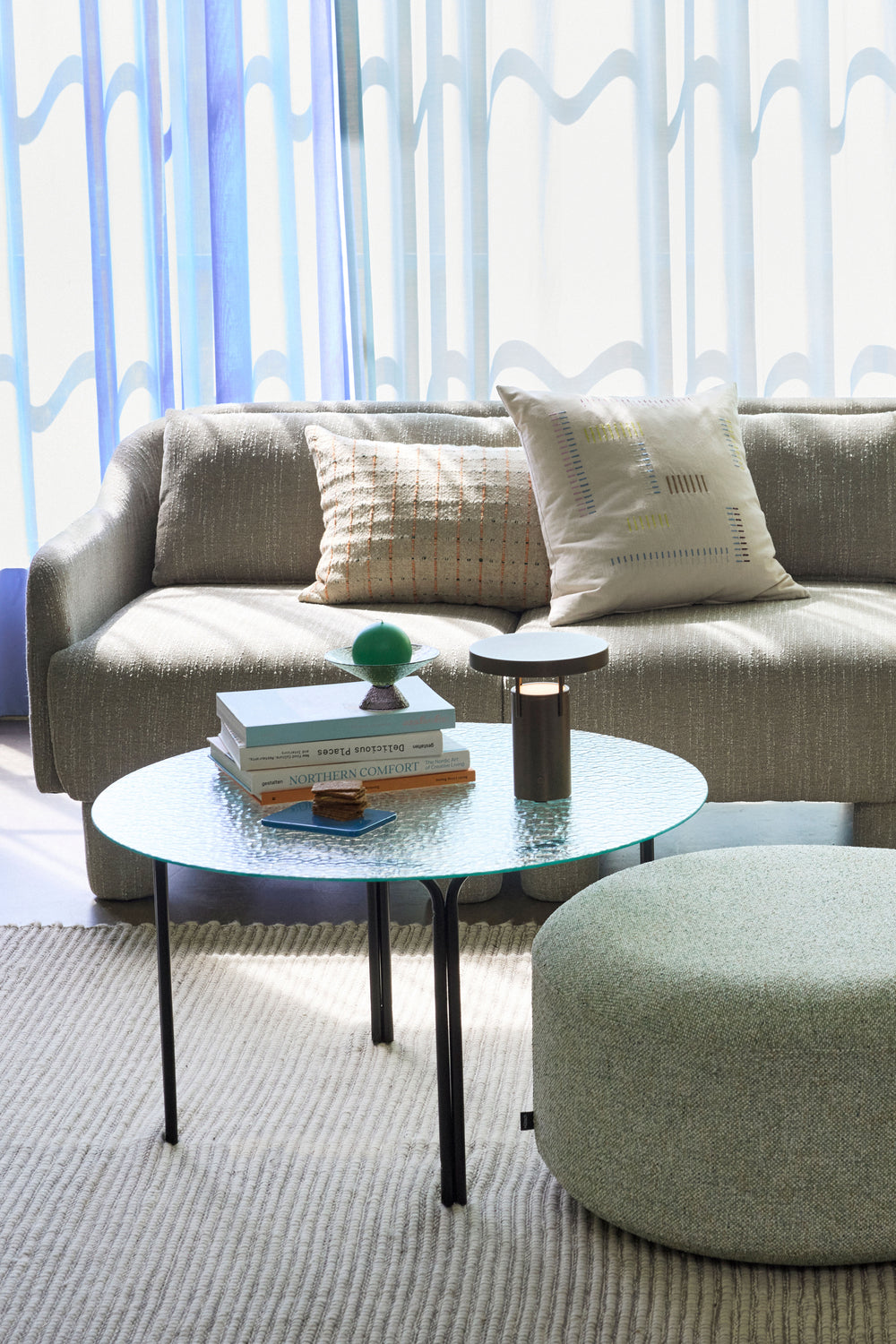 Elegance Sofa Lysegrøn - 224x73xH74