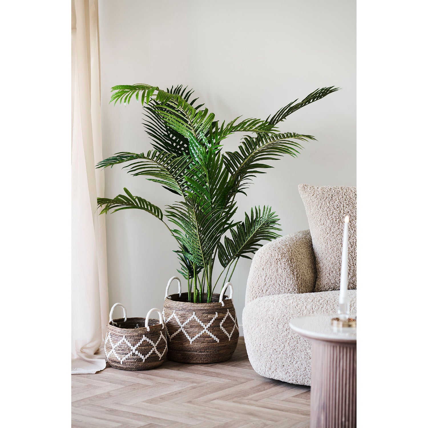 Altea Kurve - Kurve, bananflet, natur/råhvid sæt af 2