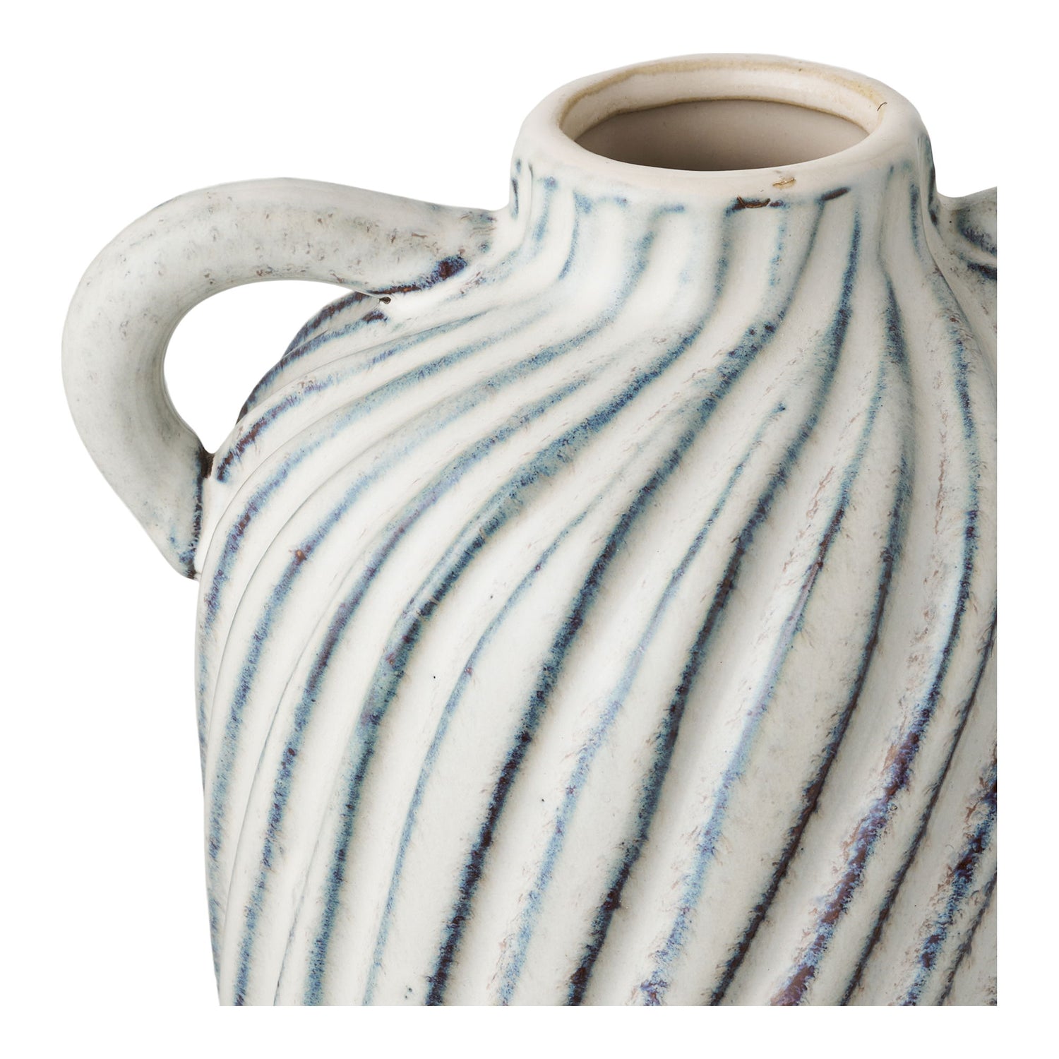 Vase - Vase, keramik, blå 15,5x14x22 cm