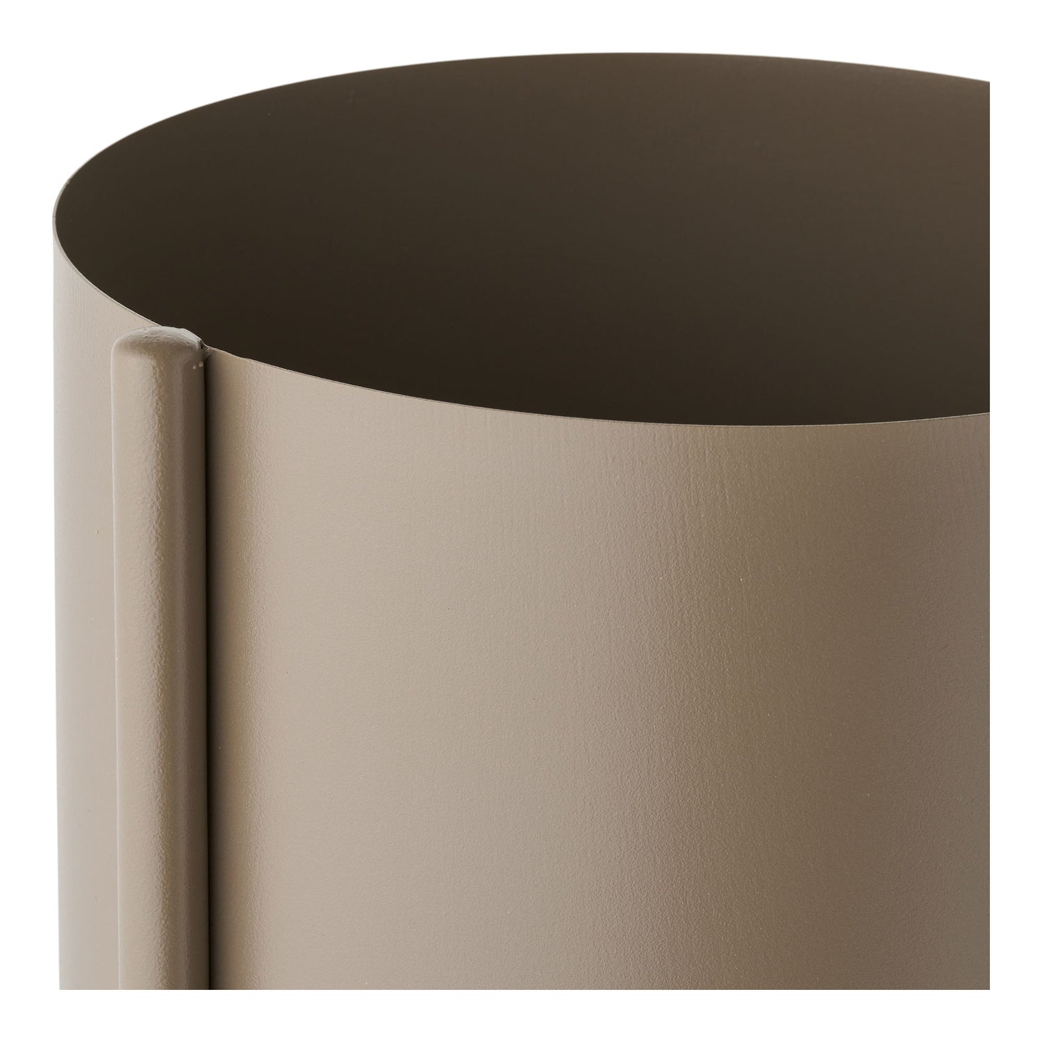 Urtepotte - Urtepotte, stål, brun 22,5x23x75,5 cm