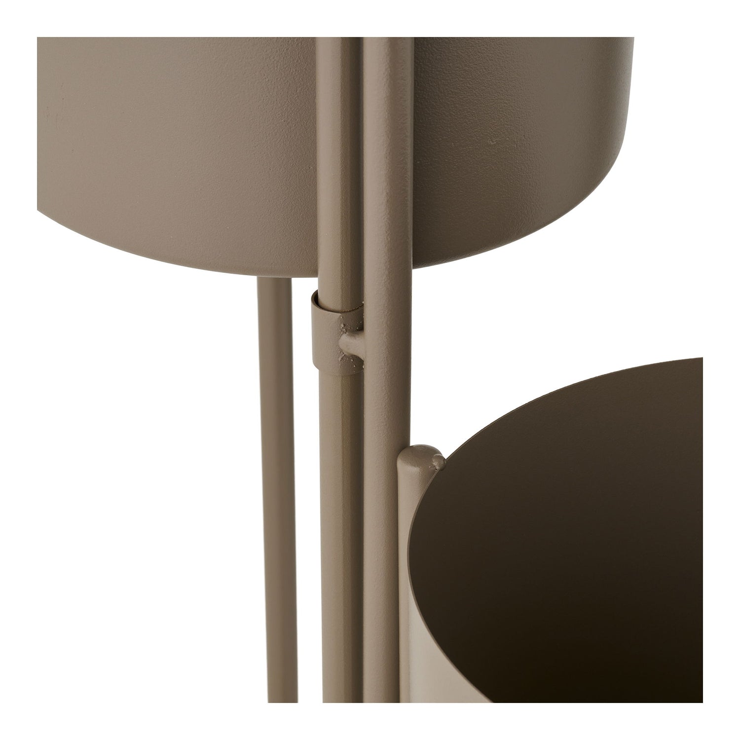 Urtepotte - Urtepotte, stål, brun 22,5x23x75,5 cm