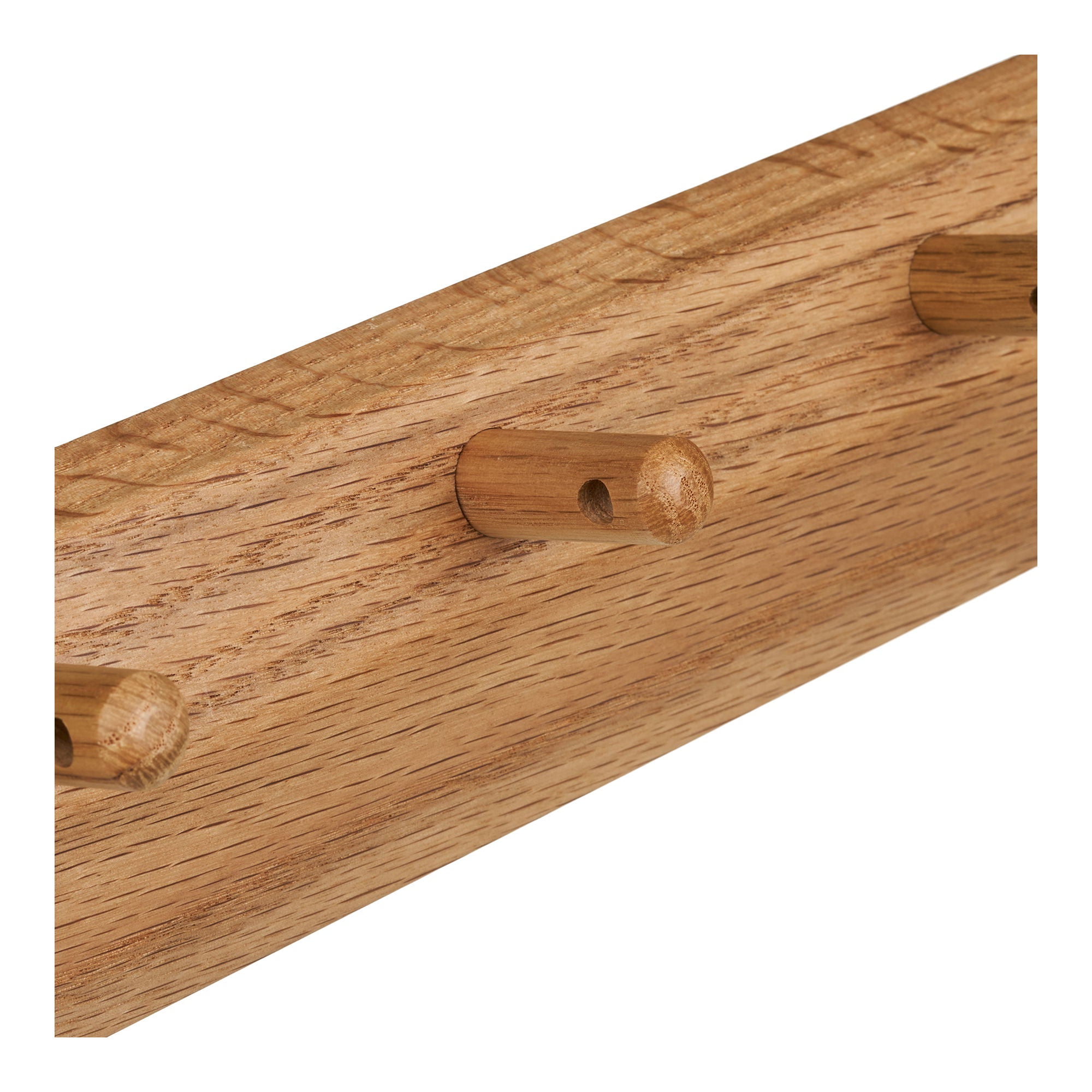 Barco Knagerække med 5 knager - Knagerække med 5 knager, egetræ 50x8,5 cm
