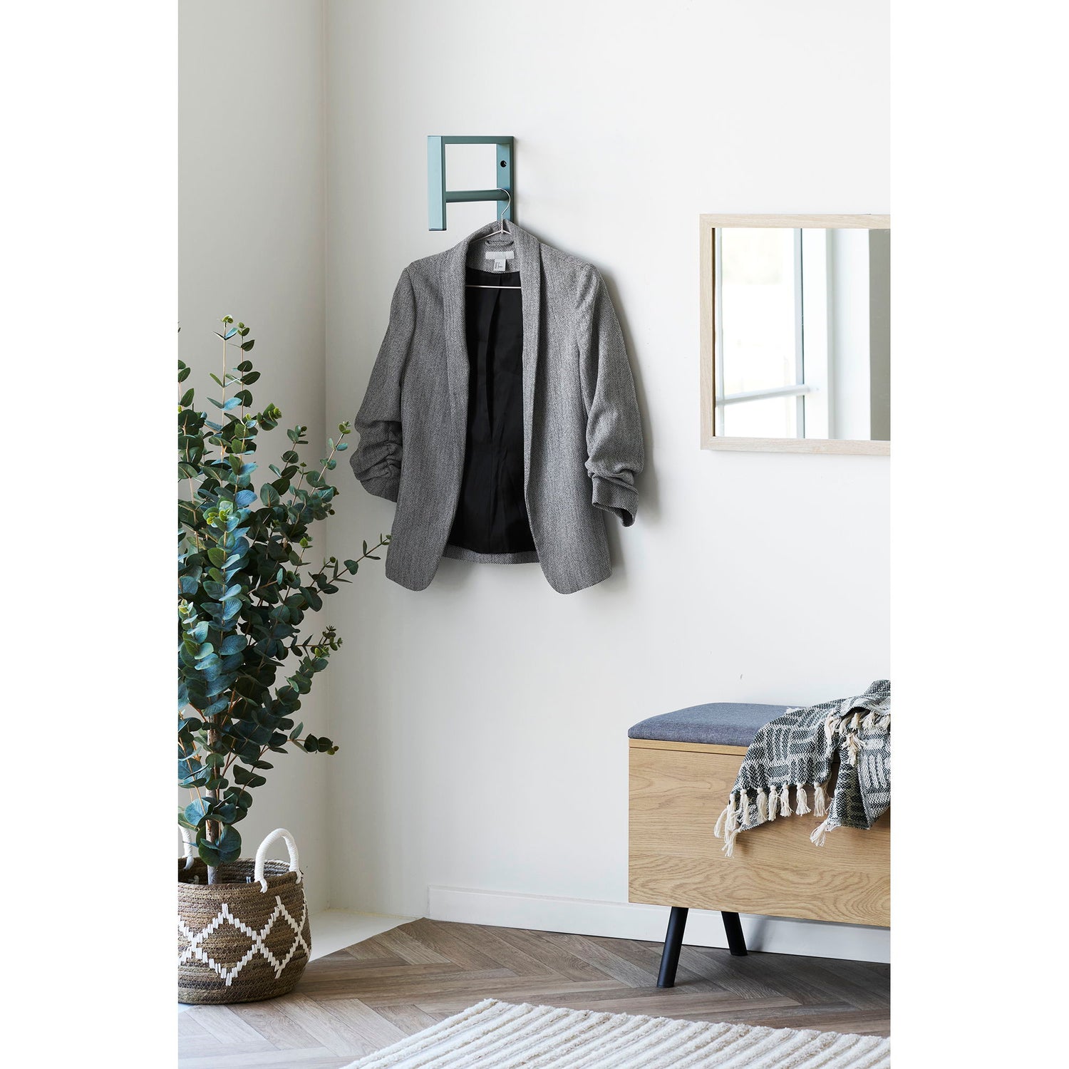 Trento Tøjstativ - Tøjstativ, metal, grøn 3x30x82 cm