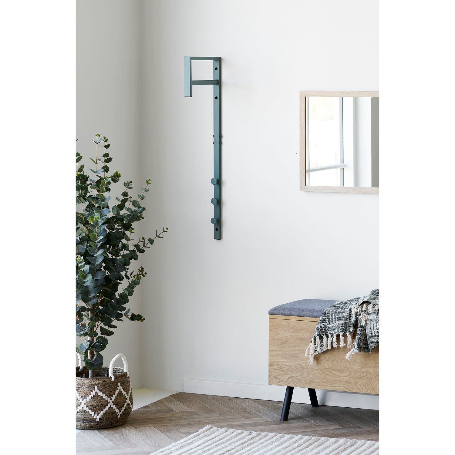 Trento Tøjstativ - Tøjstativ, metal, grøn 3x30x82 cm