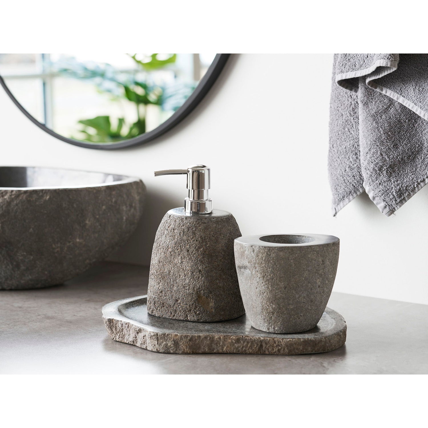 Gara Bakke - Bakke, riverstone, natur 30x25x3 cm