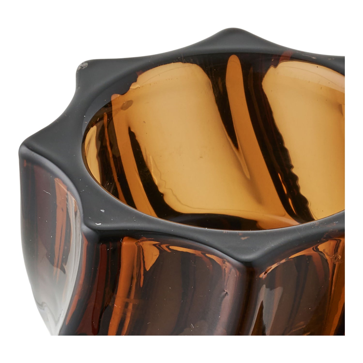 Lysestage - Lysestage, glas, smoked brun sæt af 2