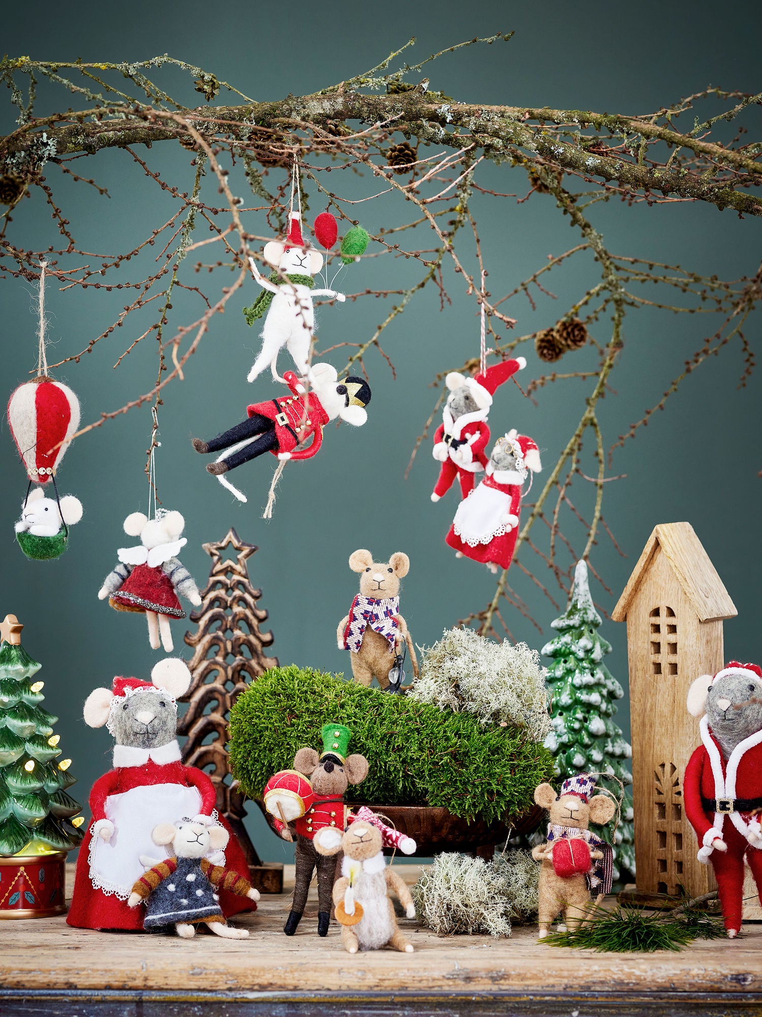 Bloomingville Peo Ornament, Brun, Uld