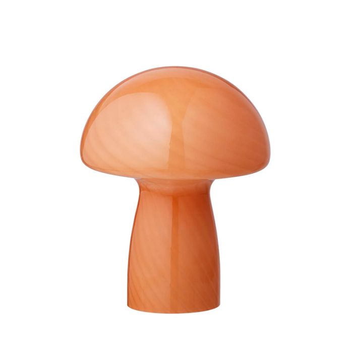 Bahne - Svampelampe - Mushroom bordlampe, Orange - H23 cm.