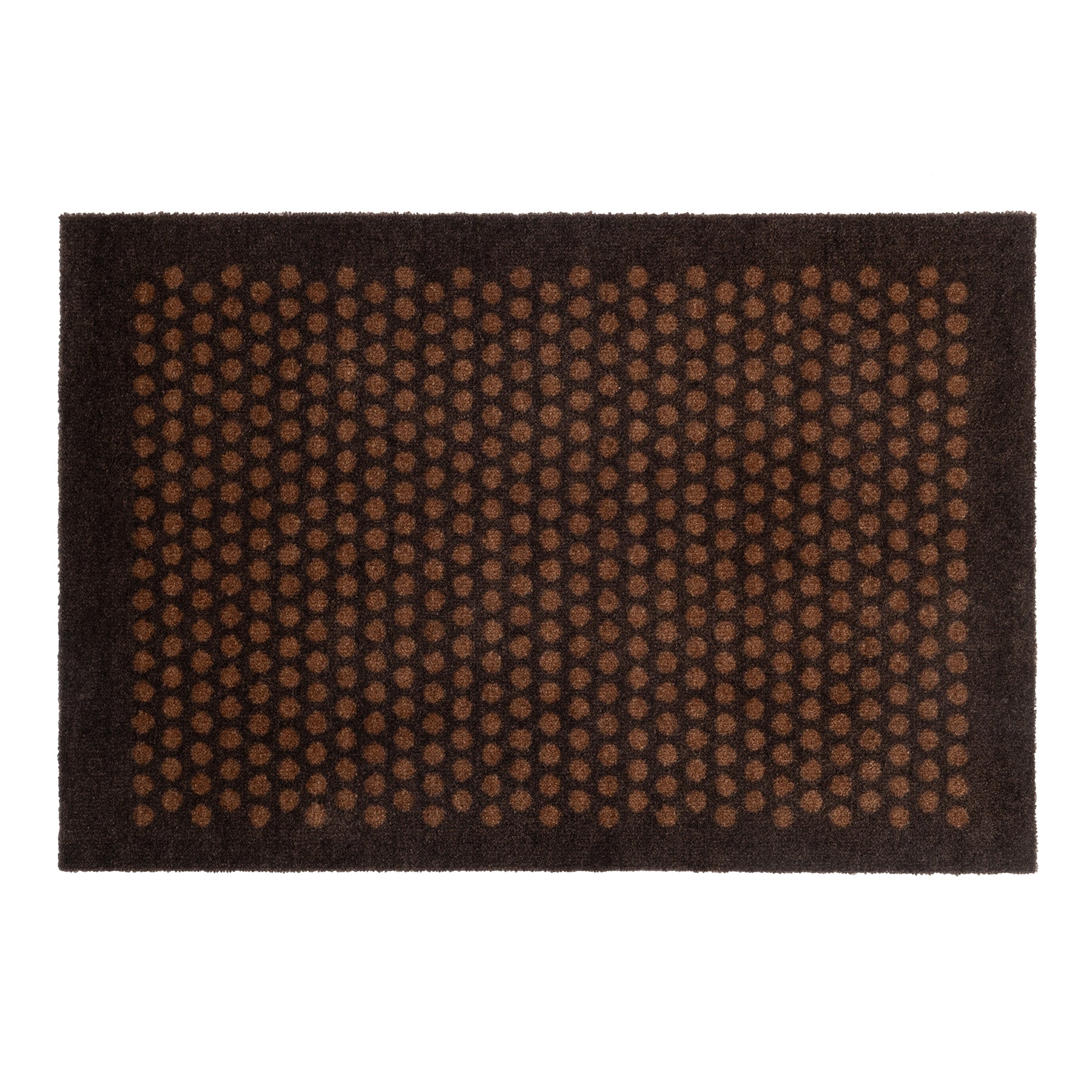 NYHED - TÆPPE/MÅTTE 60 x 90 CM - DOT/COGNAC-DARK BROWN - Tica Copenhagen - DesignGaragen.dk