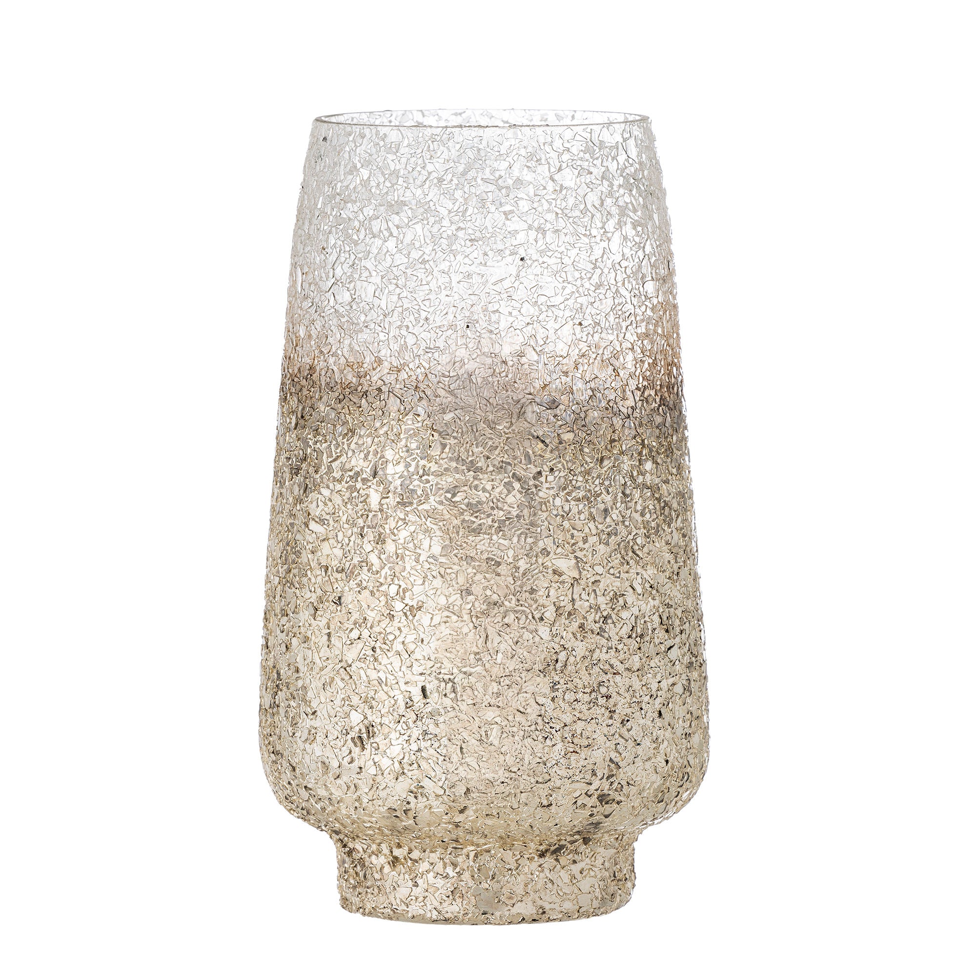 Bloomingville Lucina Fyrfadsstage, Sølv, Glas