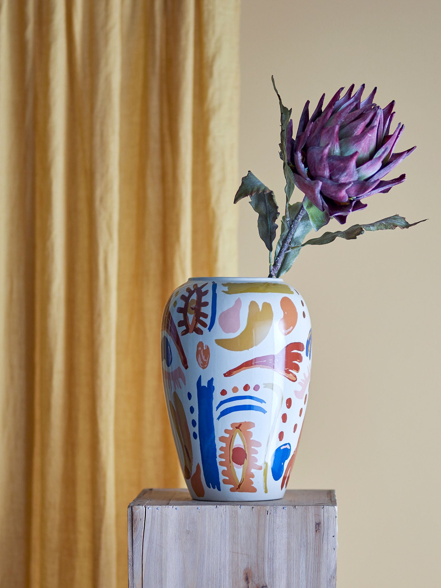 Bloomingville Horus Vase, Orange, Stentøj