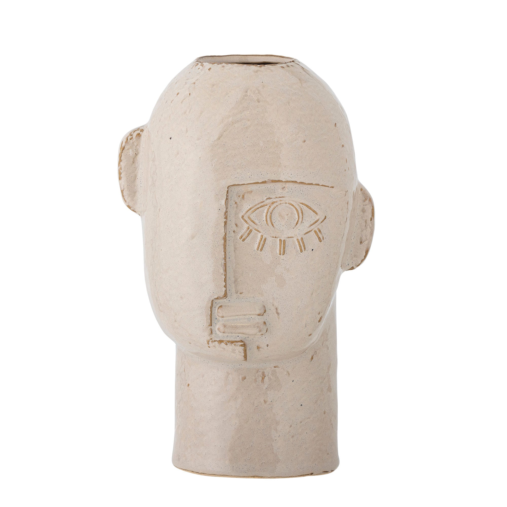 Bloomingville Lizzie Vase, Natur, Stentøj