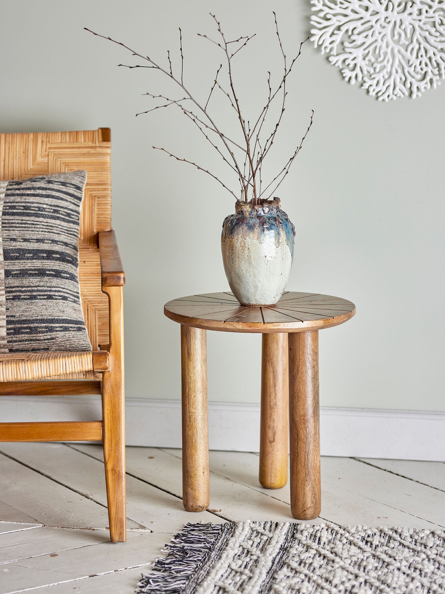 Creative Collection Stella Sofabord, Natur, Mango