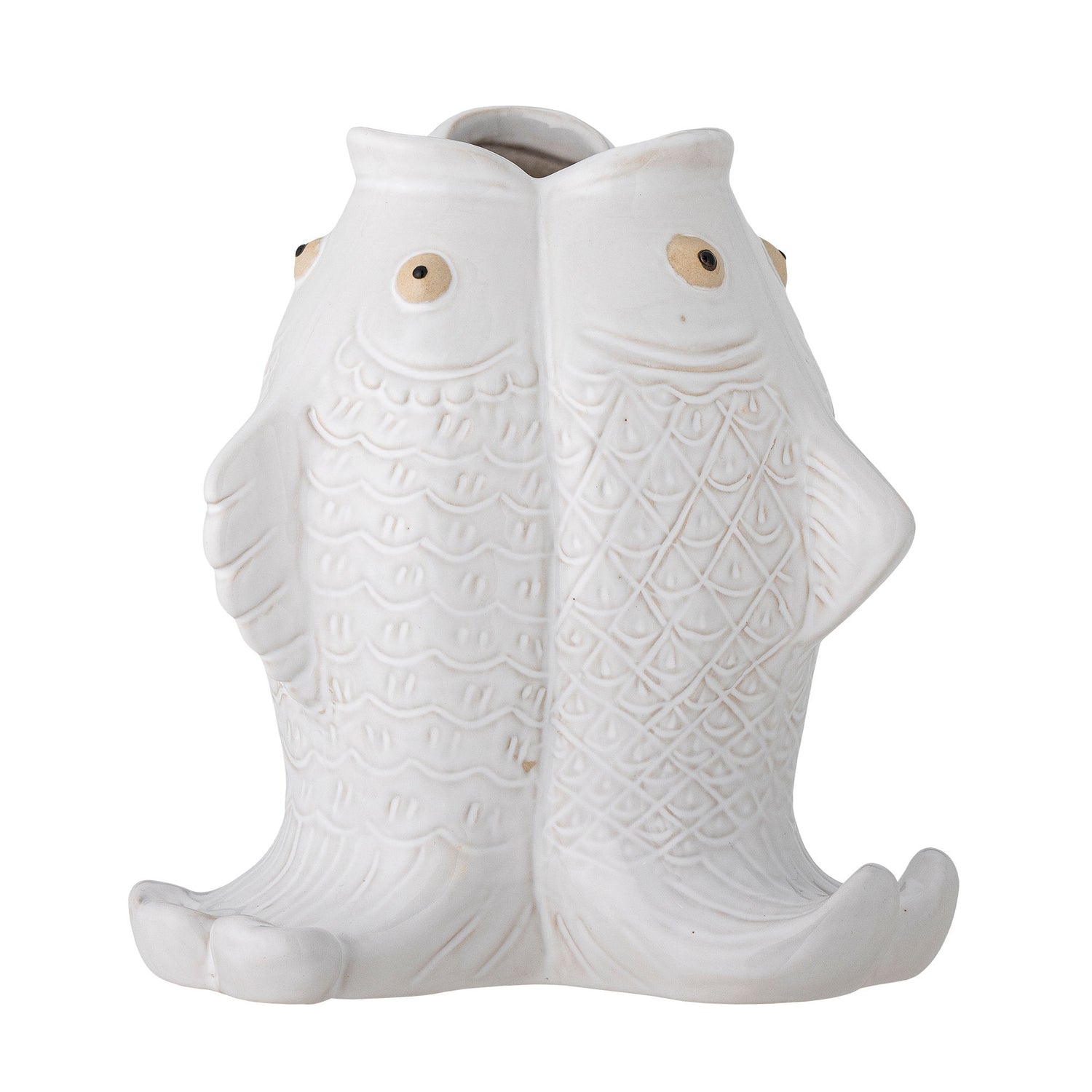Creative Collection Fili Vase, Hvid, Stentøj