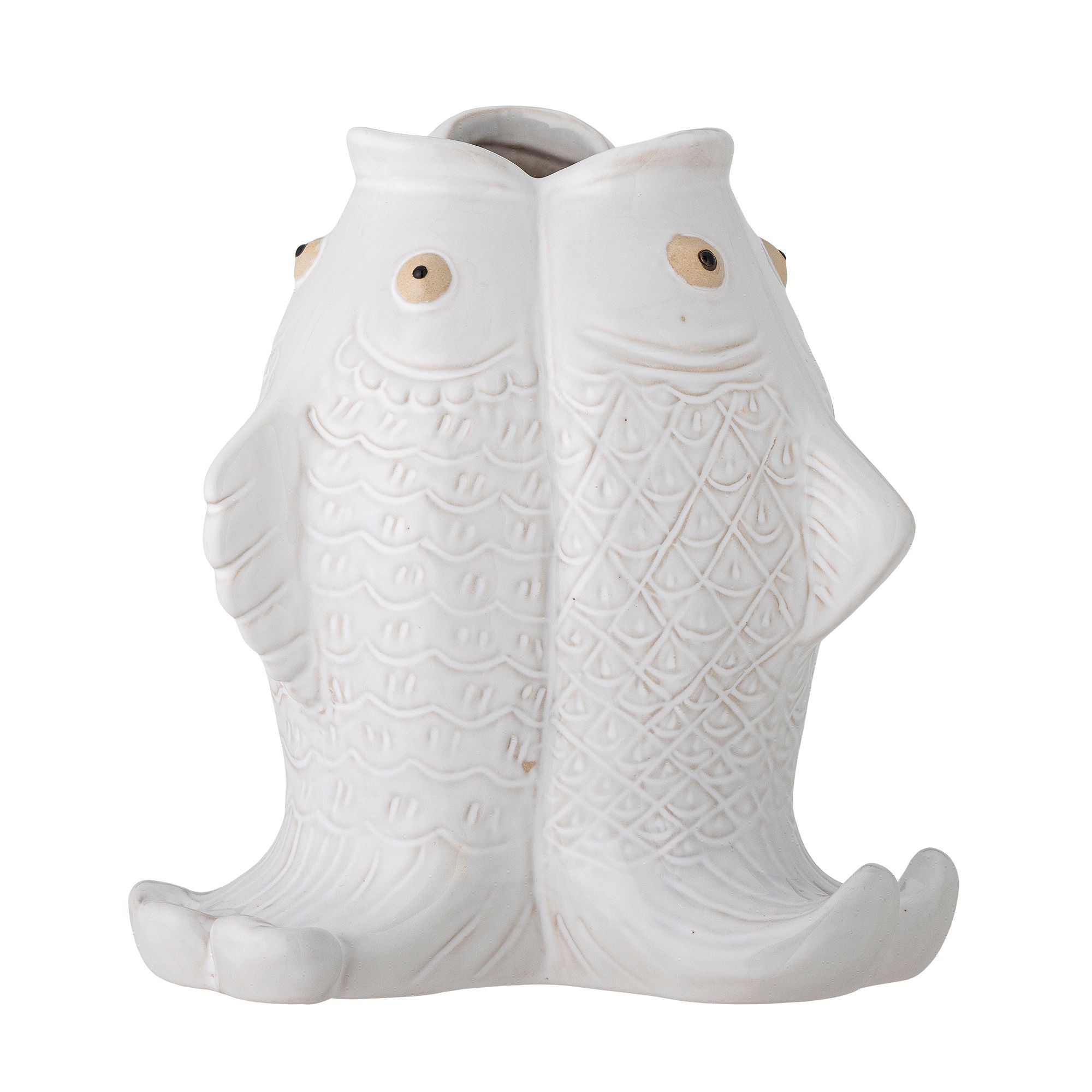 Creative Collection Fili Vase, Hvid, Stentøj