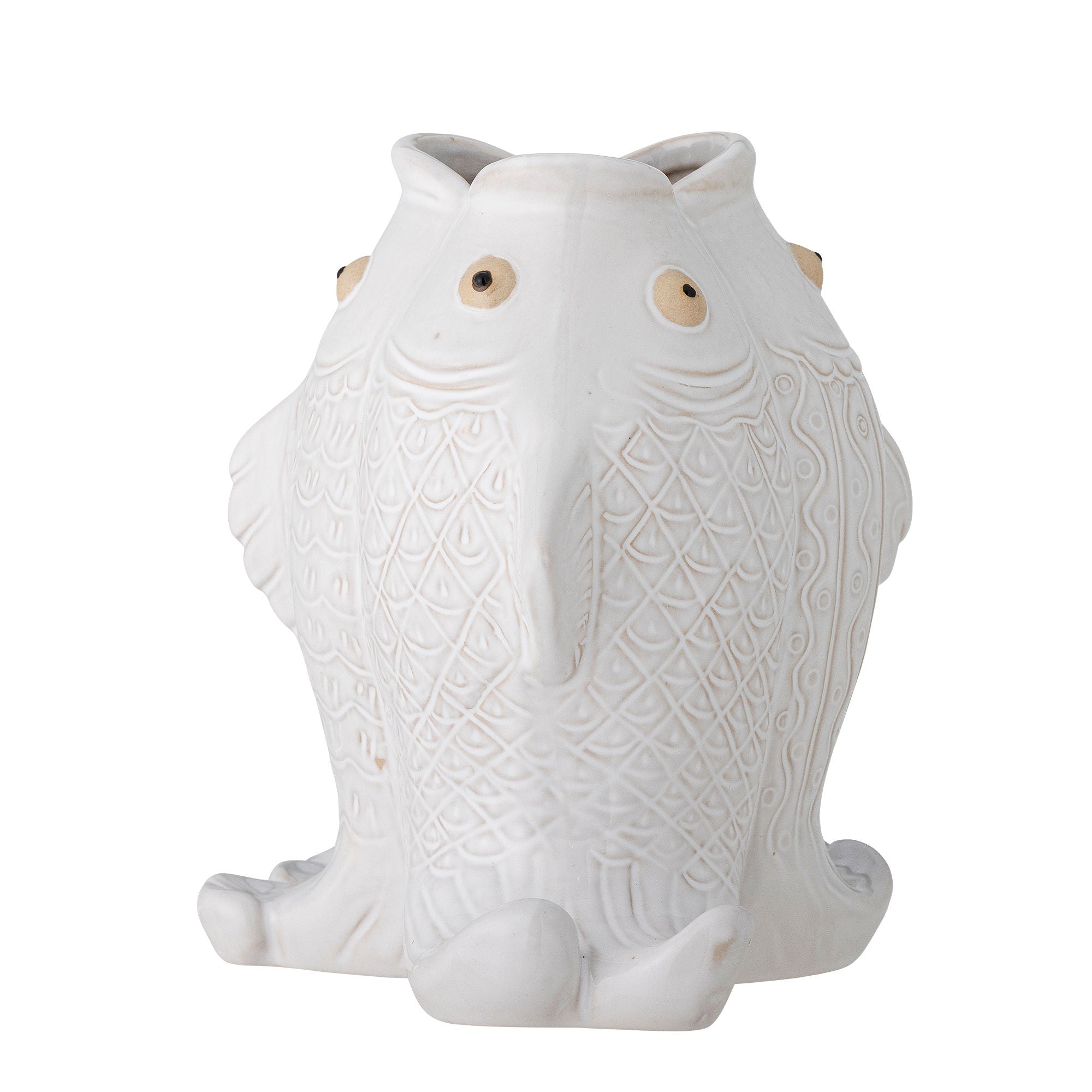 Creative Collection Fili Vase, Hvid, Stentøj