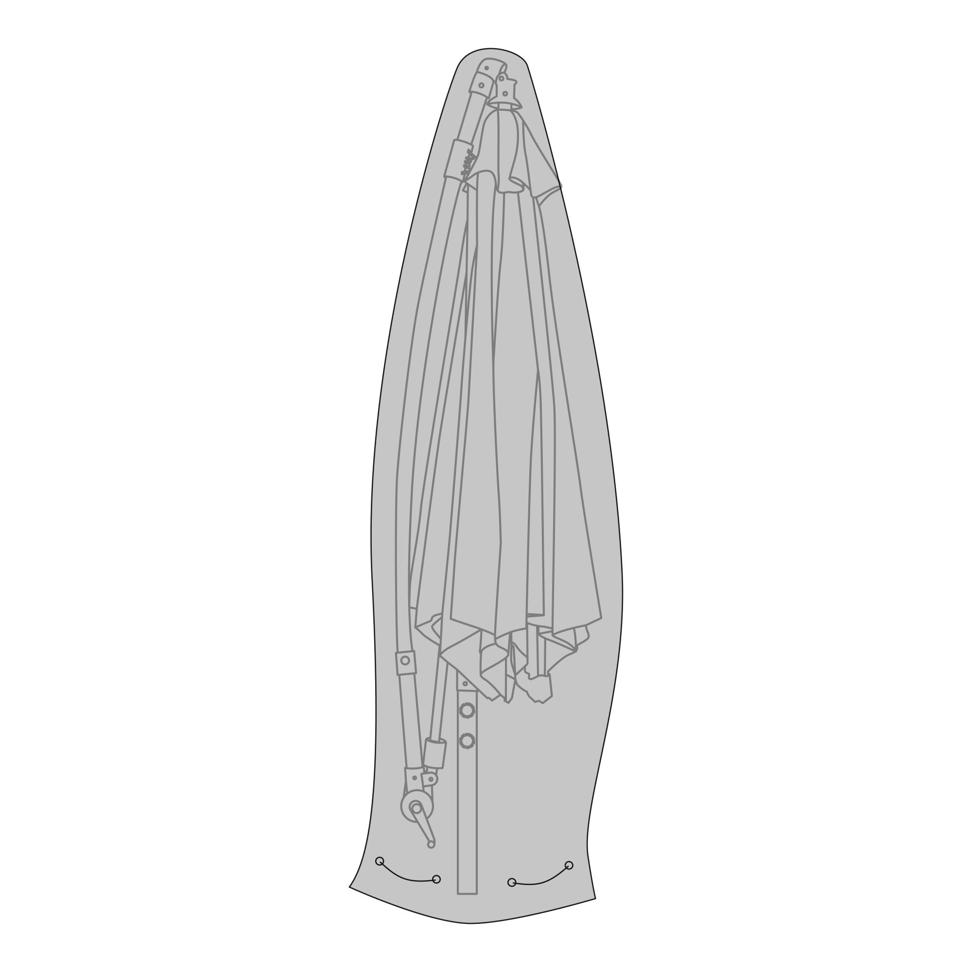 210g/m2 600D polyester PU behandlet
