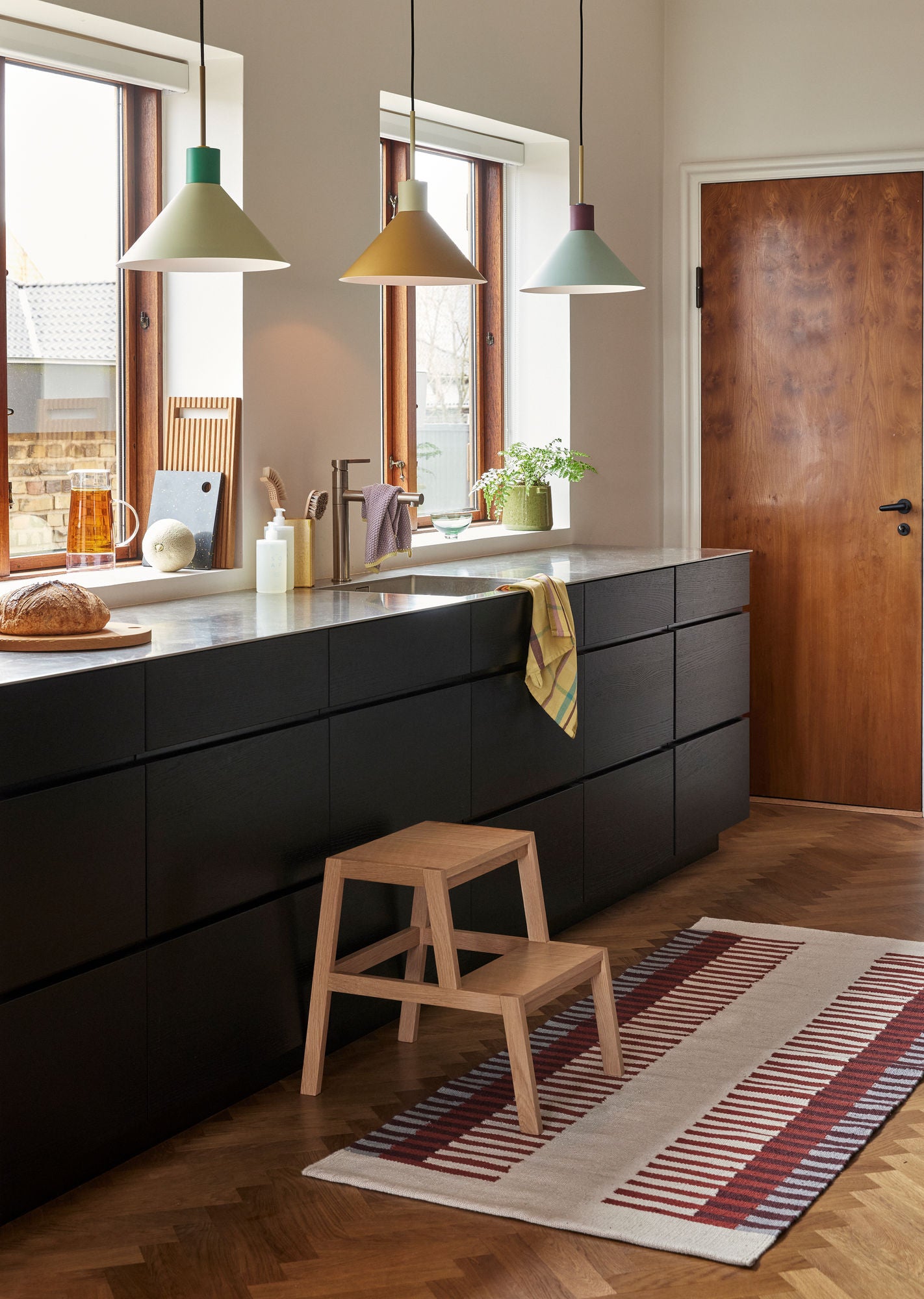 Crayon Pendel Blå - ø35xh38cm