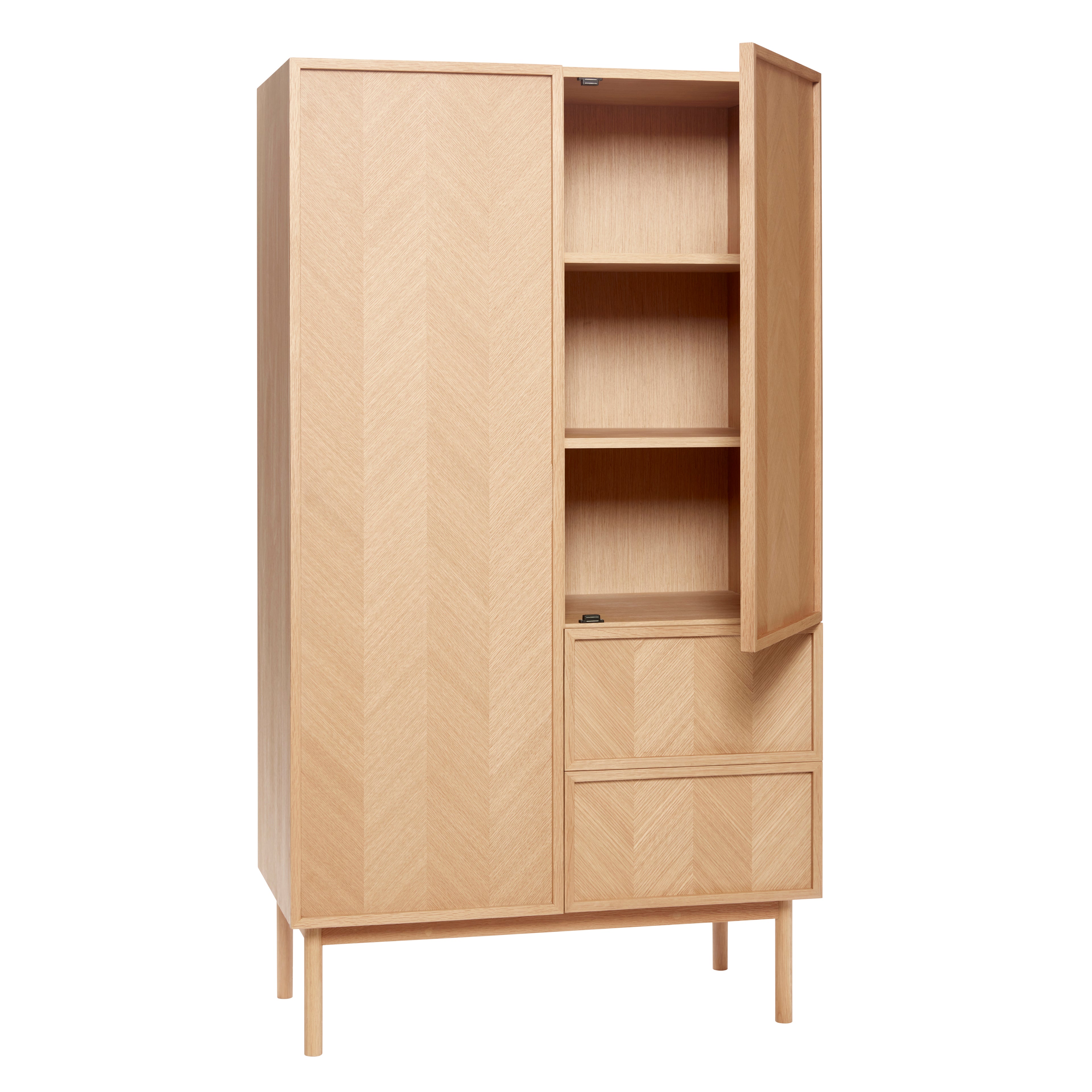 Herringbone Klædeskab Large Natur - 100x52x180cm