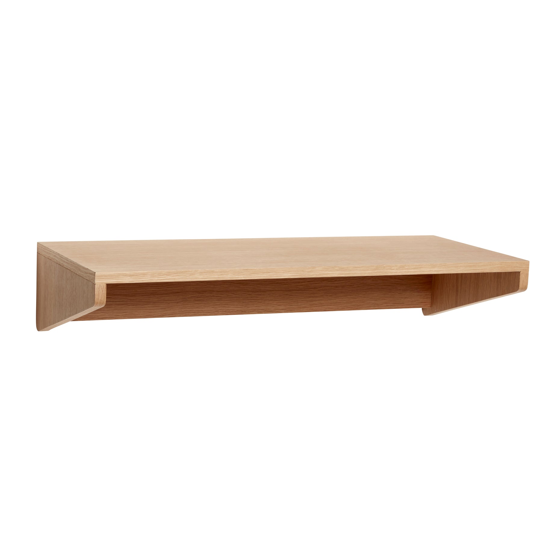Folk Væghængt skrivebord Natur - 80x35xh15cm