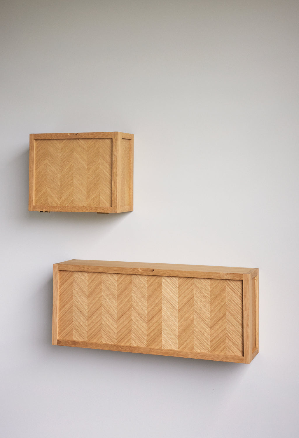 Herringbone Skoskab Large Natur - 100x25xh40cm