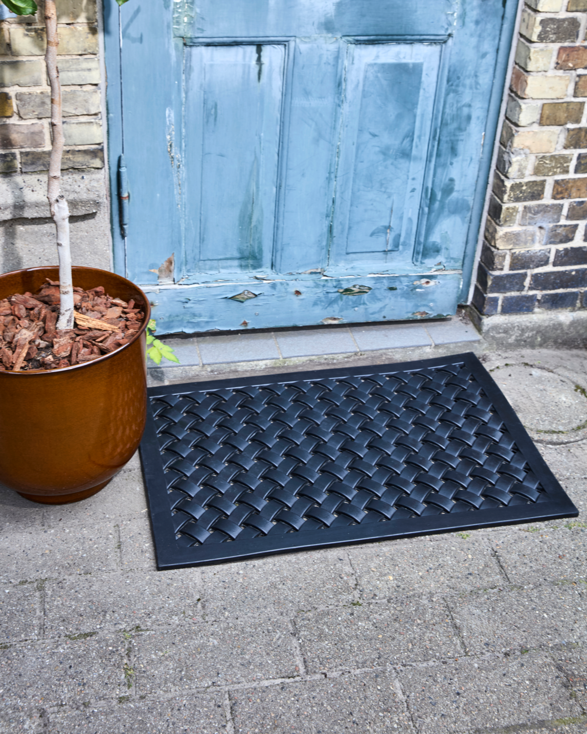 Dørmåtte, HDBraid, Sort 90x60 cm