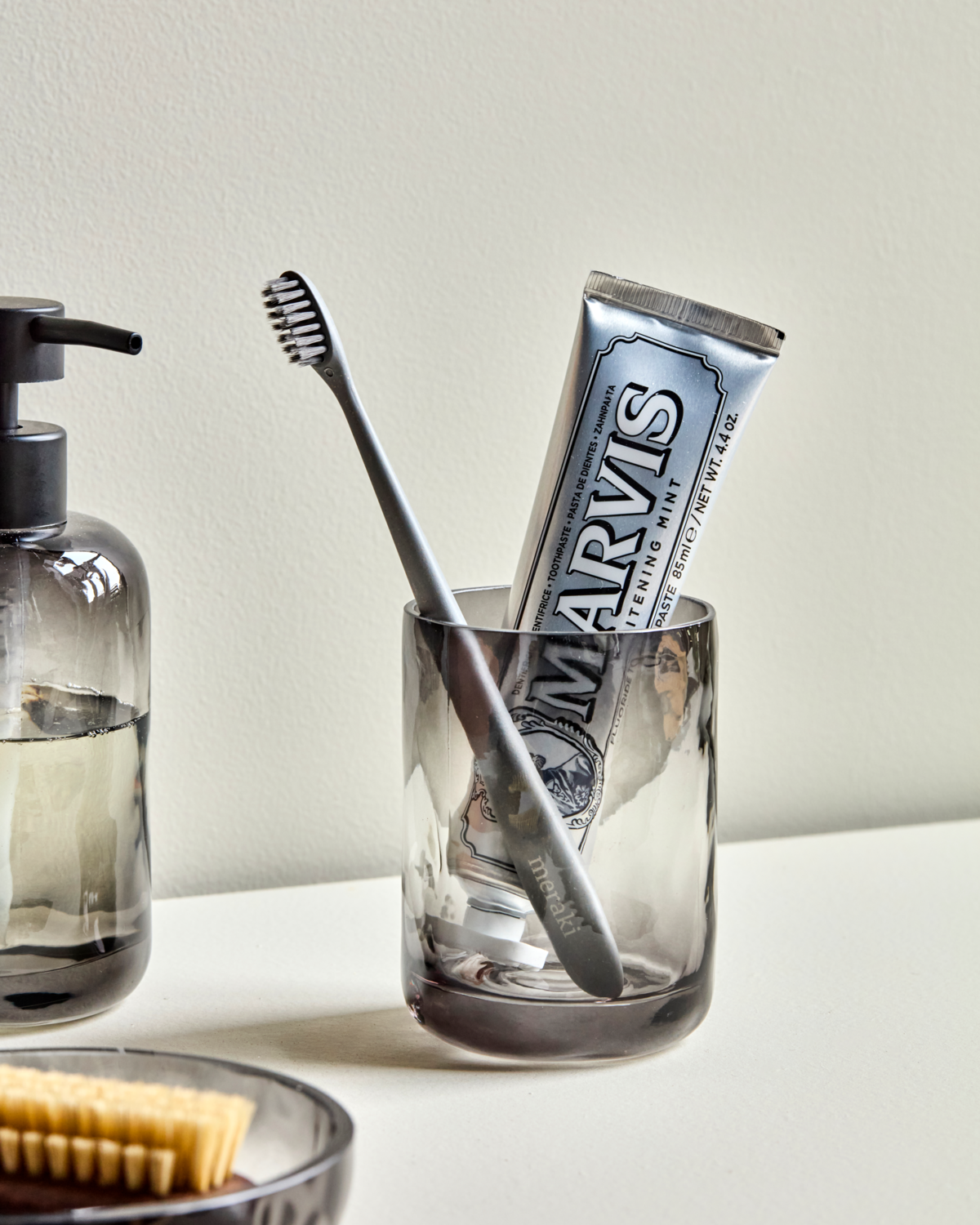 Tandbørsteholder, HDWah, Grå