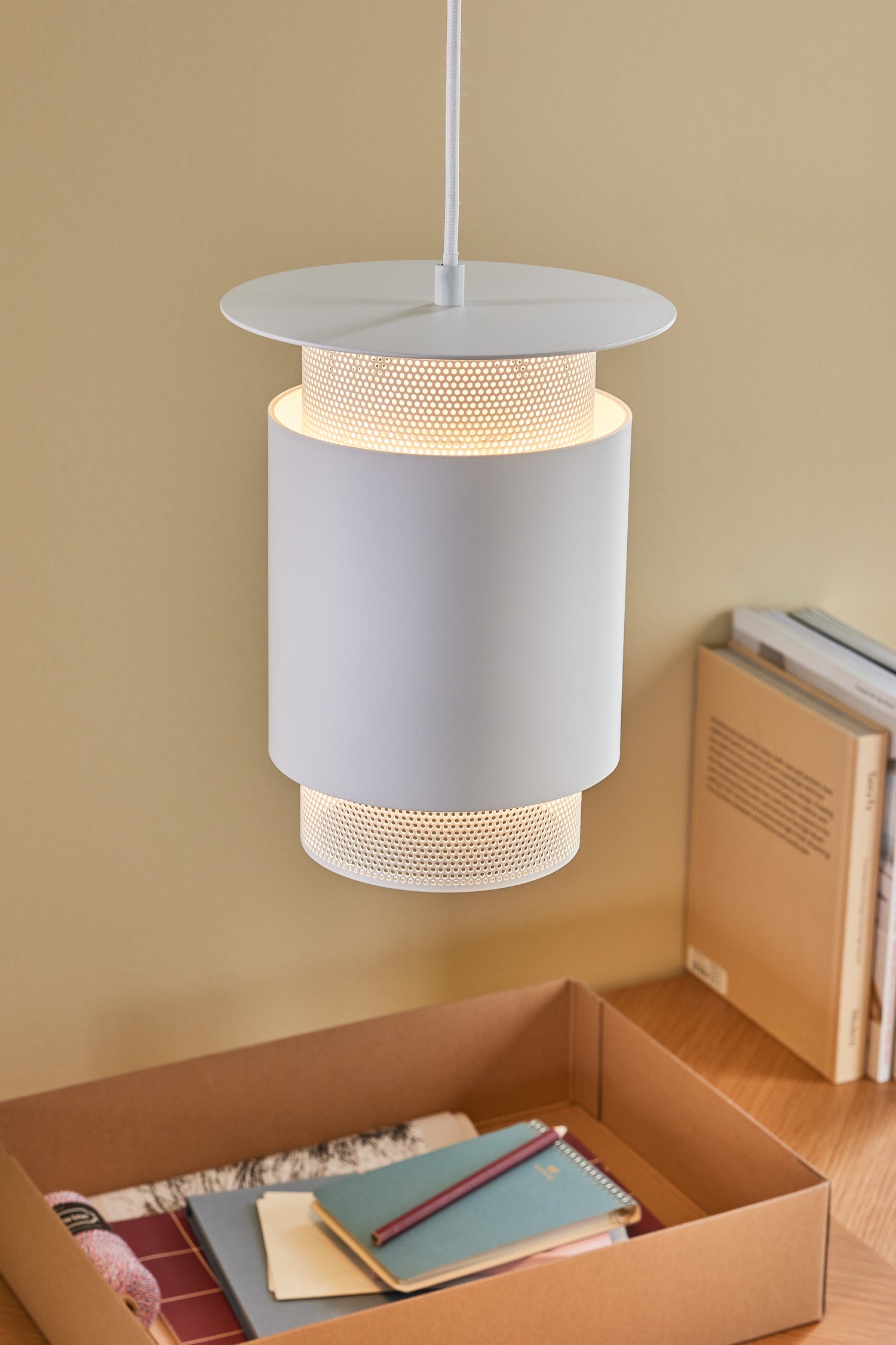 Edge Pendel  Hvid - ø20xh26cm, E27/40W