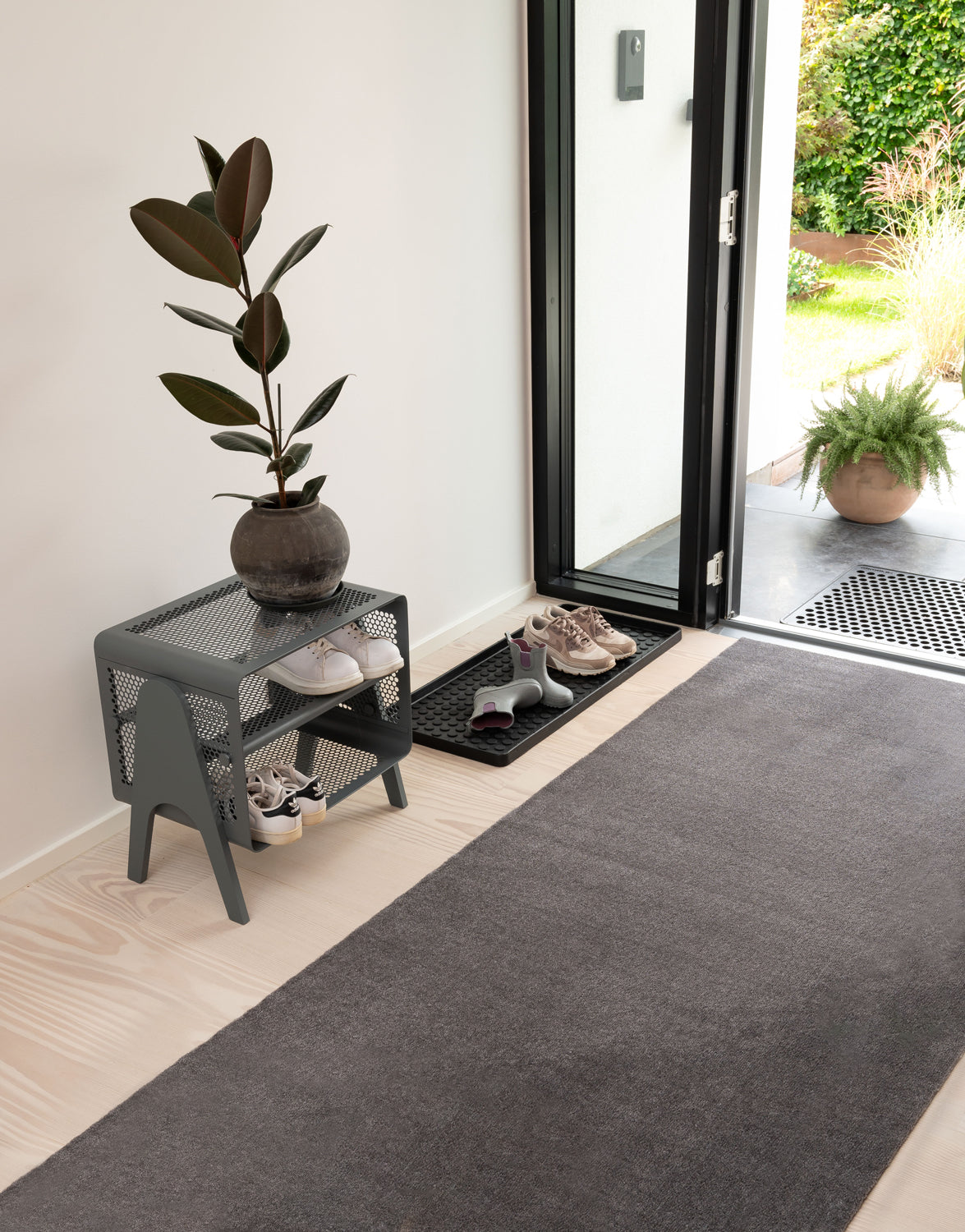 TÆPPE/MÅTTE 100 x 300 CM - UNI COLOR STEELGREY - Tica Copenhagen - DesignGaragen.dk