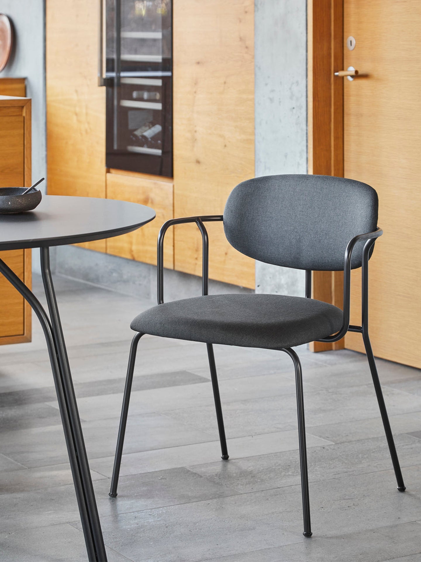 WOUD - Frame Spisebordsstol - Sort