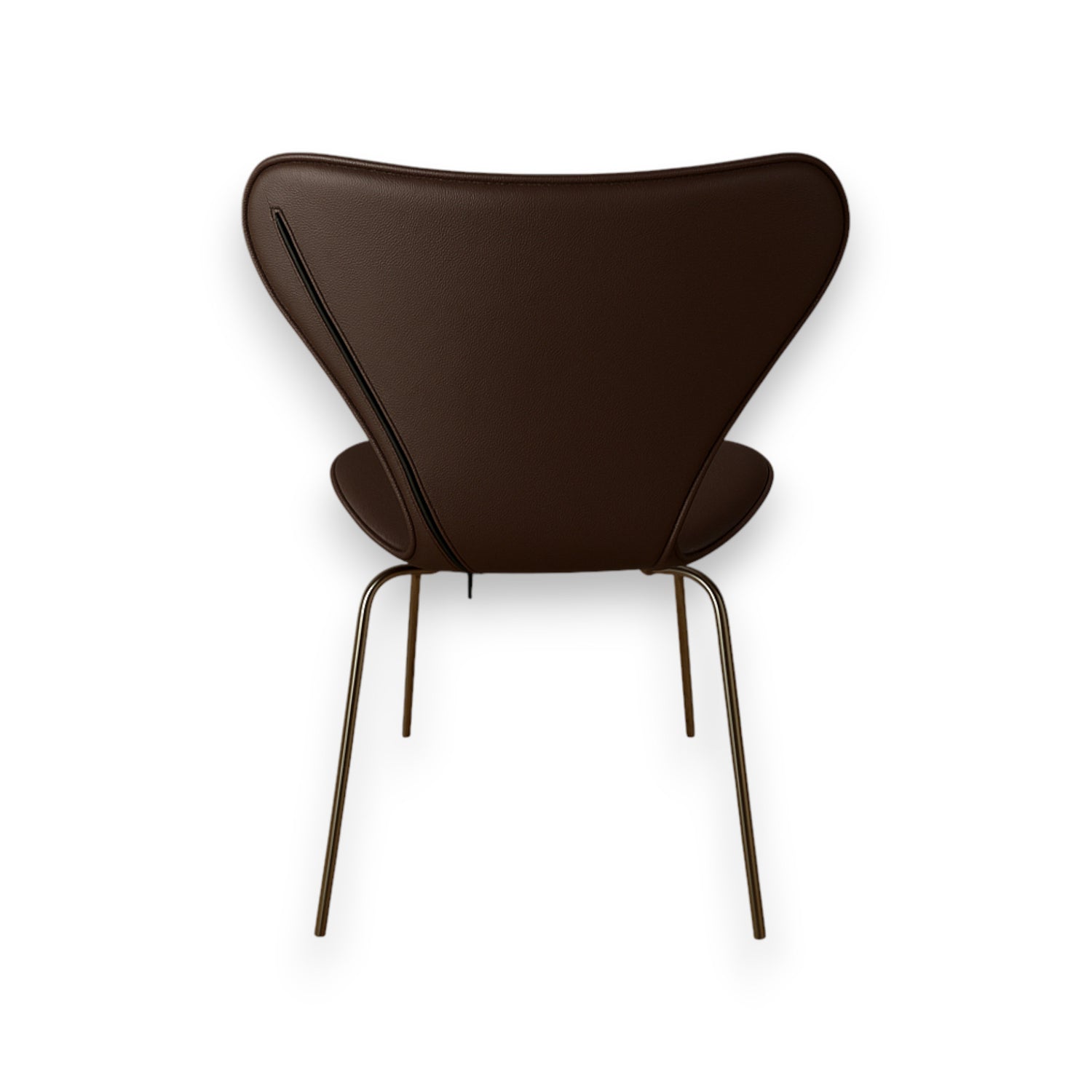 Helbetræk til Arne Jacobsen 3107 stol i mørkebrun læder