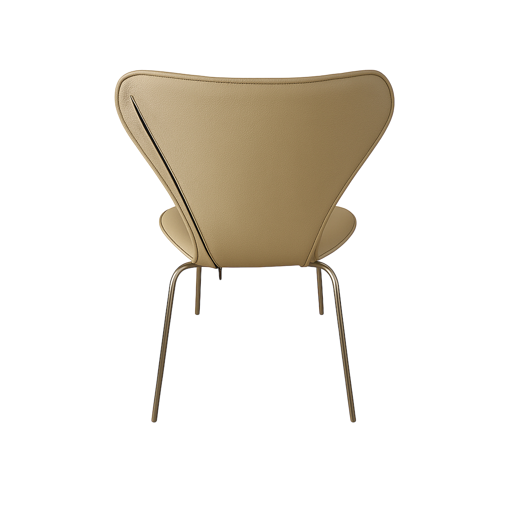 Helbetræk til Arne Jacobsen 3107 stol i sandfarvet læder