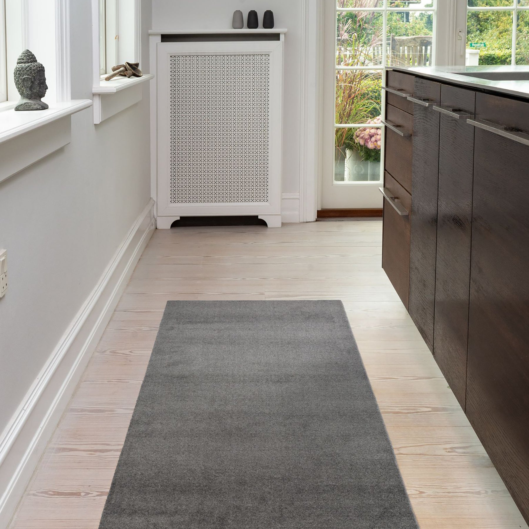 TÆPPE/MÅTTE 67 x 200 cm - UNI COLOR/STEELGREY - Tica Copenhagen - DesignGaragen.dk