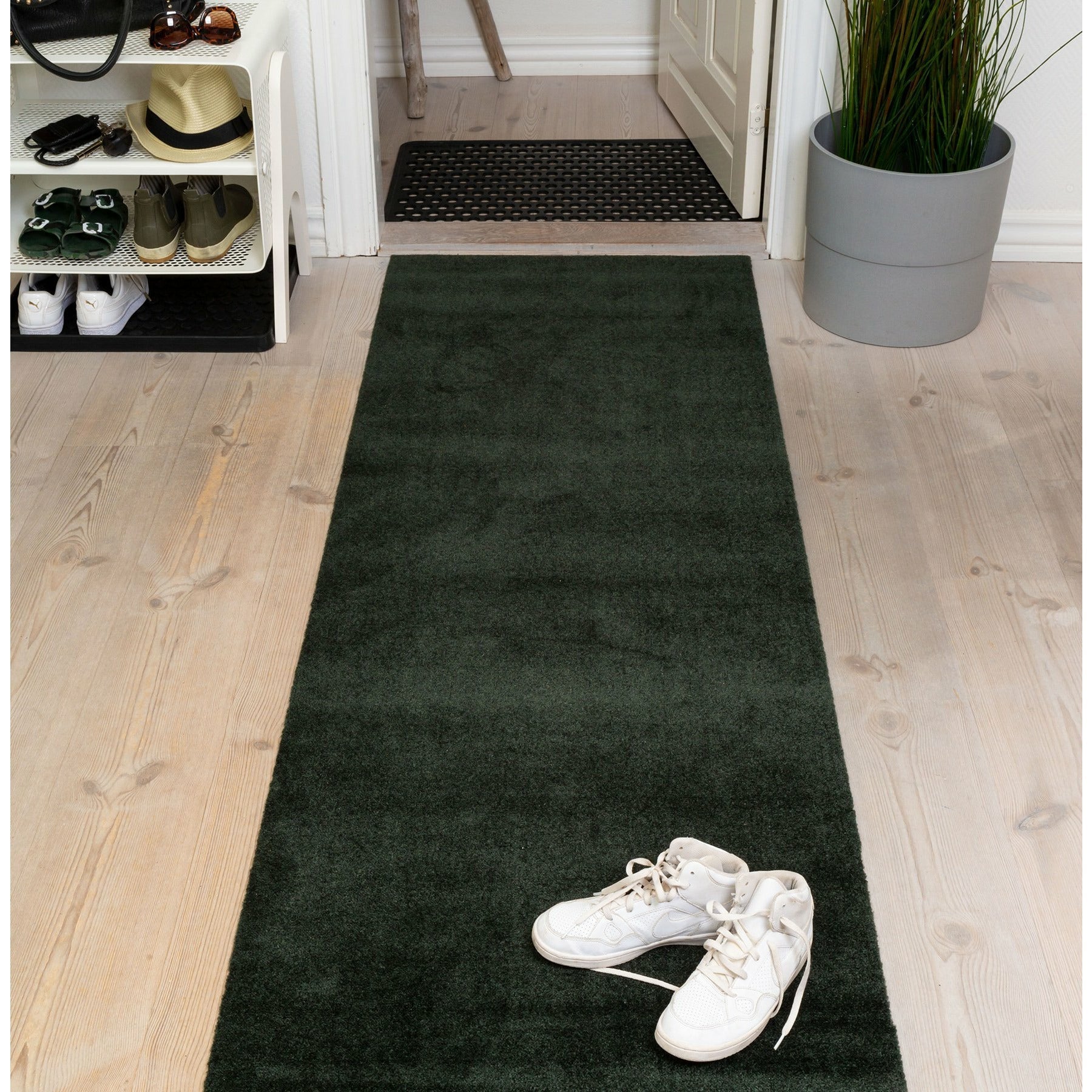 TÆPPE/MÅTTE 67 x 200 cm - UNI COLOR/DARK GREEN - Tica Copenhagen - DesignGaragen.dk