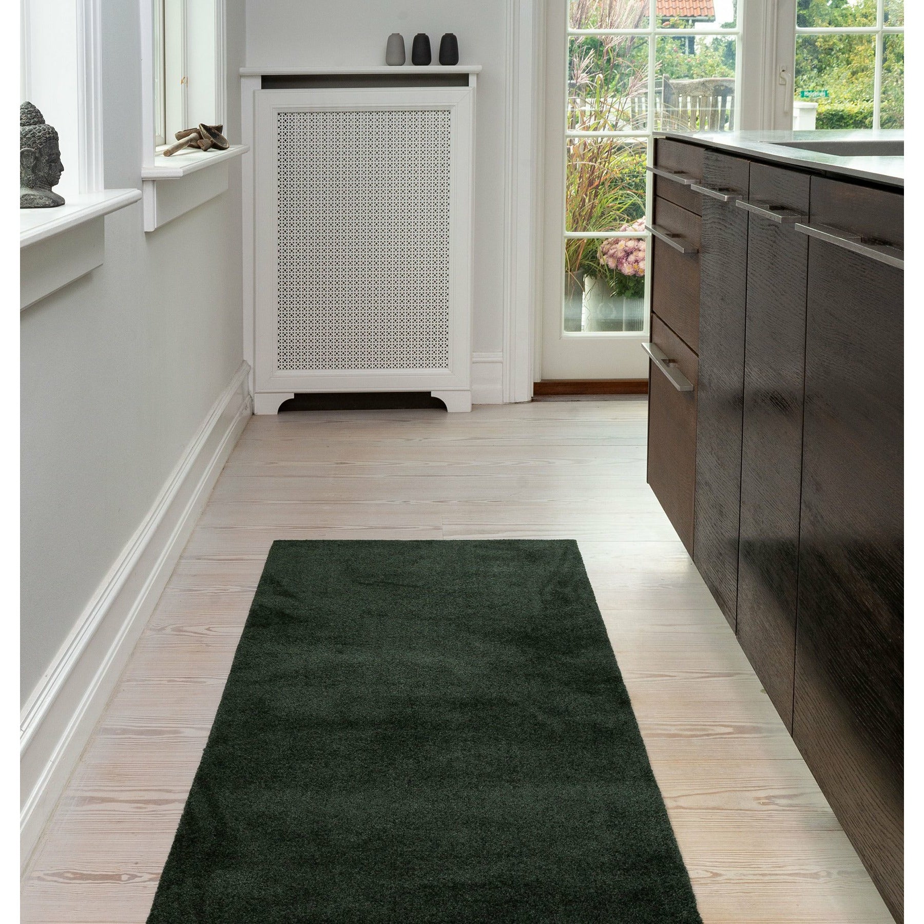 TÆPPE/MÅTTE 67 x 200 cm - UNI COLOR/DARK GREEN - Tica Copenhagen - DesignGaragen.dk