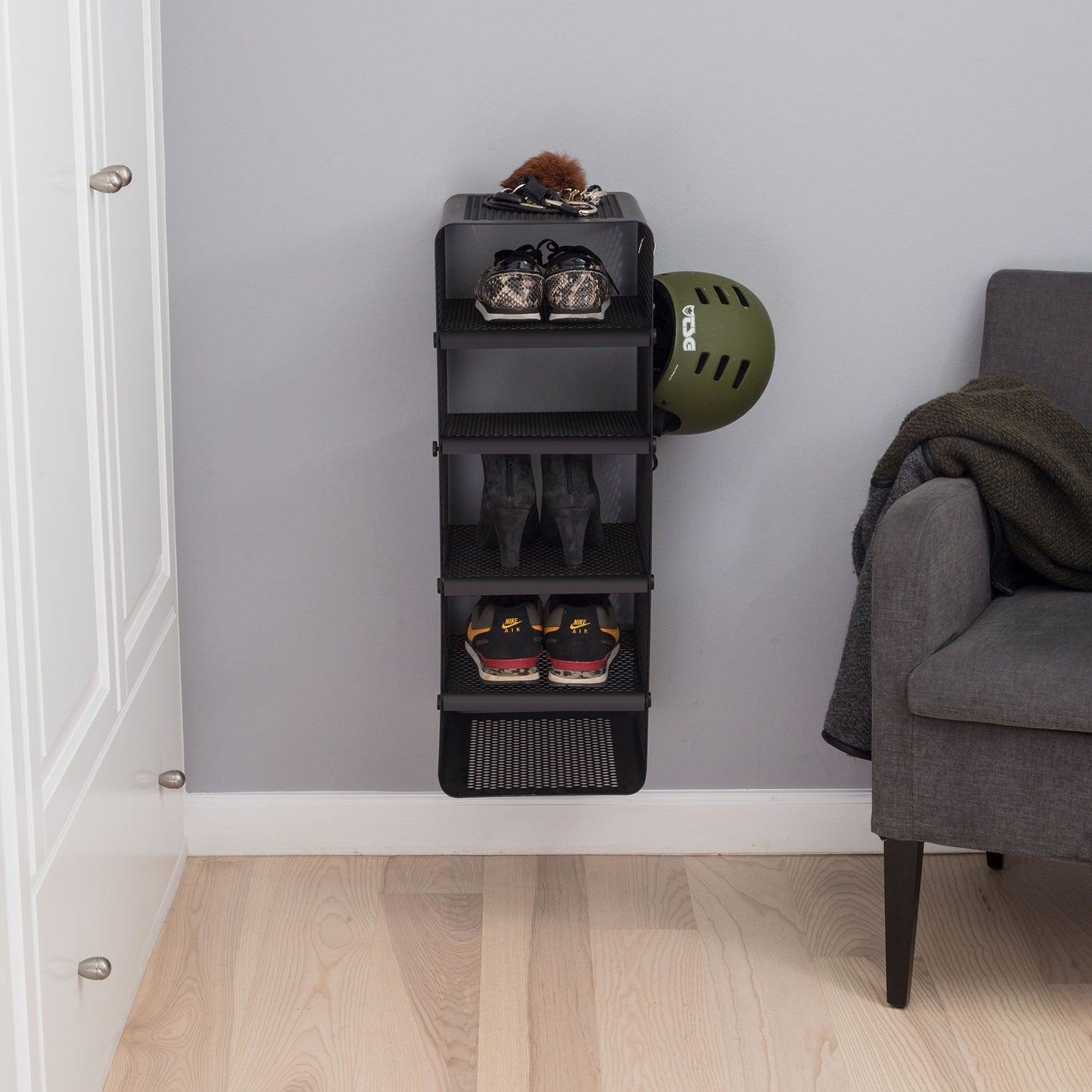 TICA RACK, WALL - LARGE/BLACK - Tica Copenhagen - DesignGaragen.dk