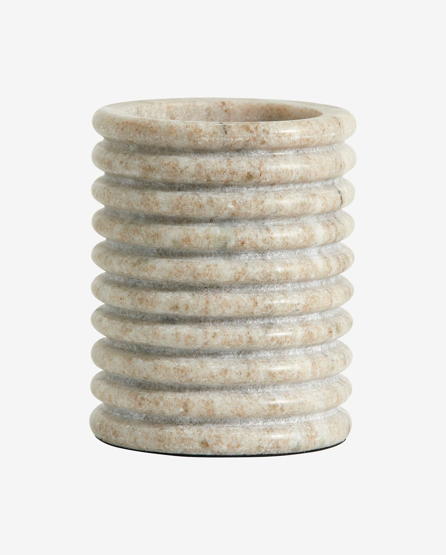 OTOK lysestage i marmor - x-large - h12 cm - lys brun