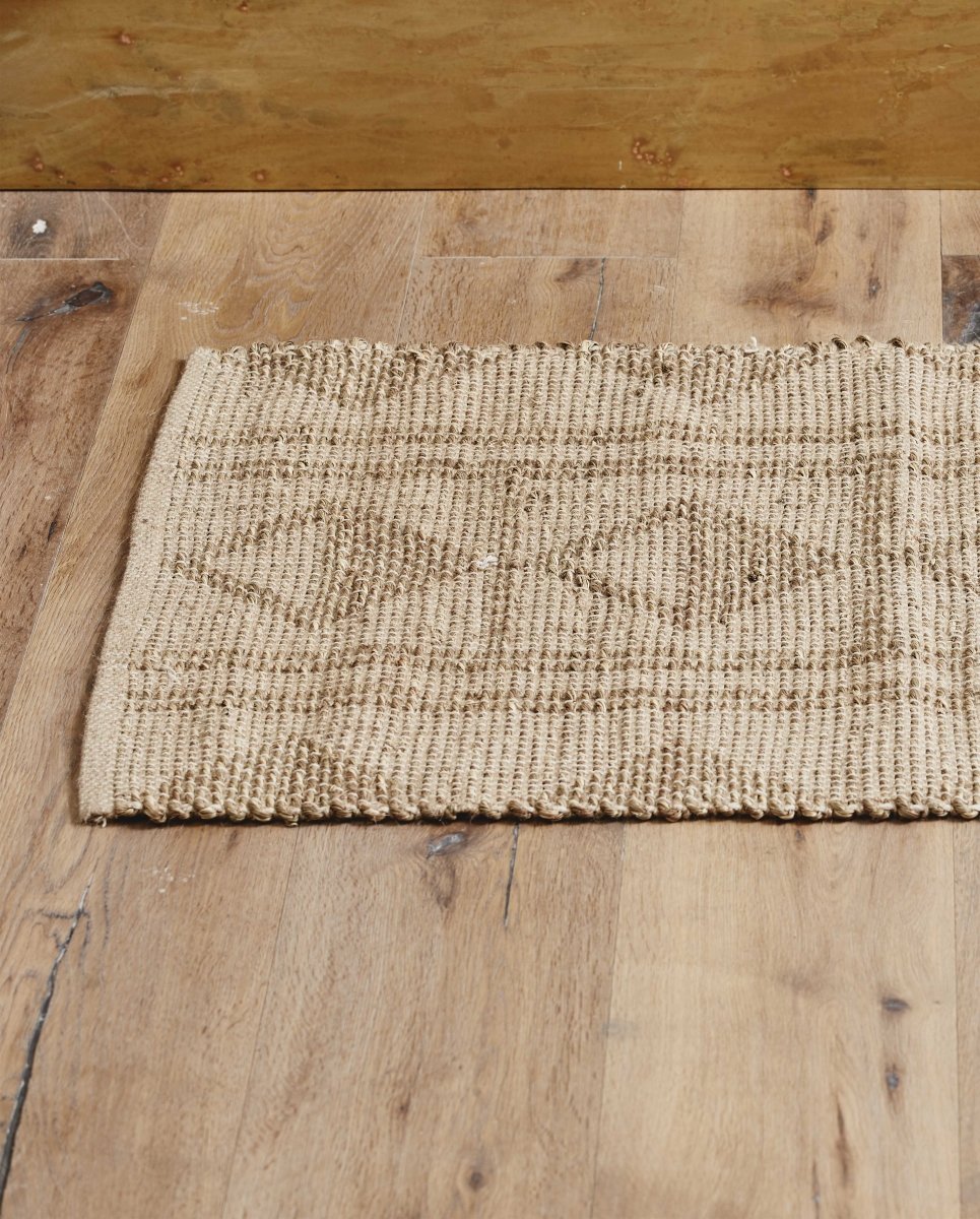 AMAYA tæppe i jute og søgræs - 60x90 cm - natur - Nordal - DesignGaragen.dk