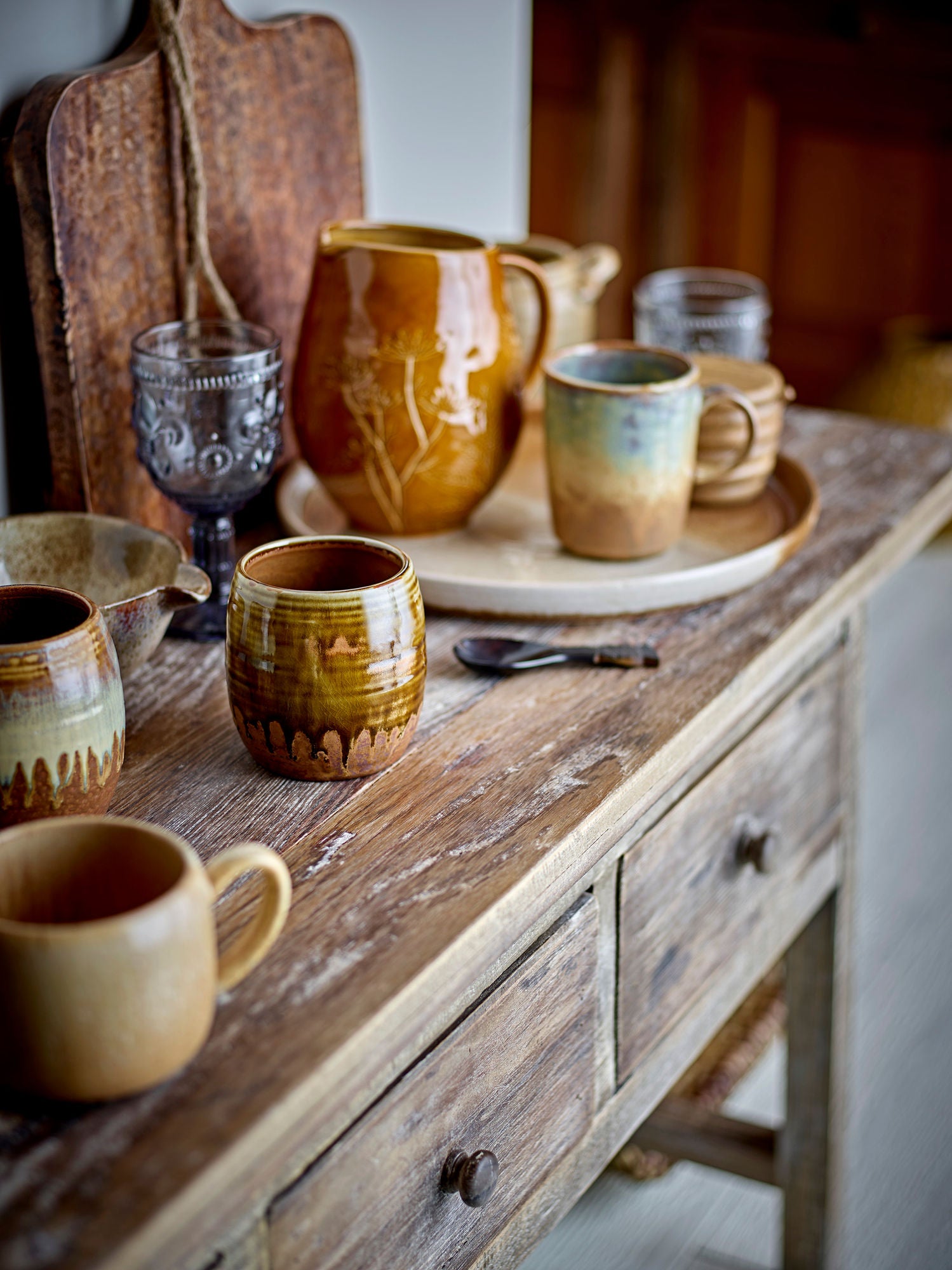 Creative Collection Cordelia Vinglas, Grå, Glas