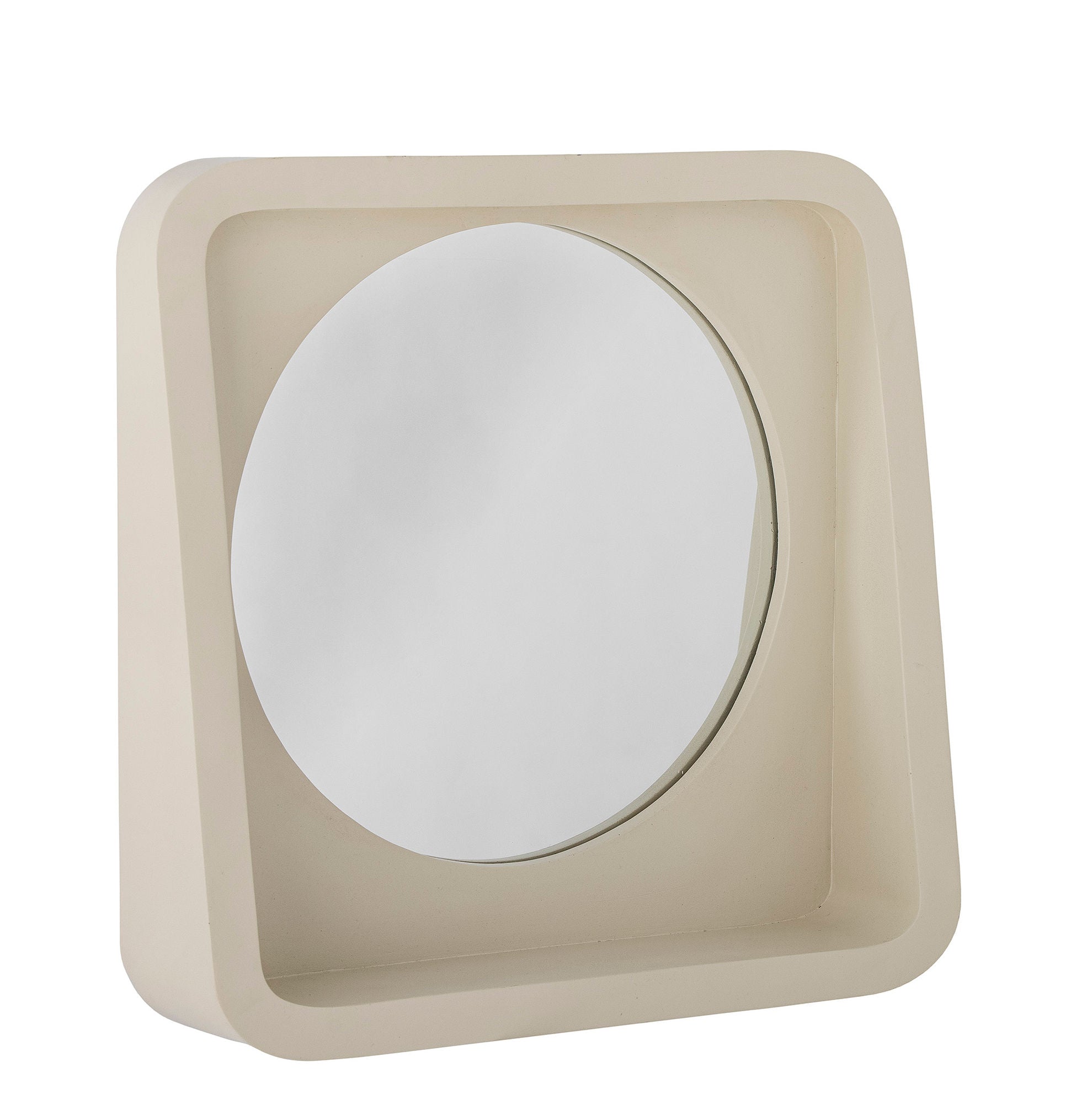 Bloomingville Phoebe Spejl m/Hylde, Natur, Polyresin