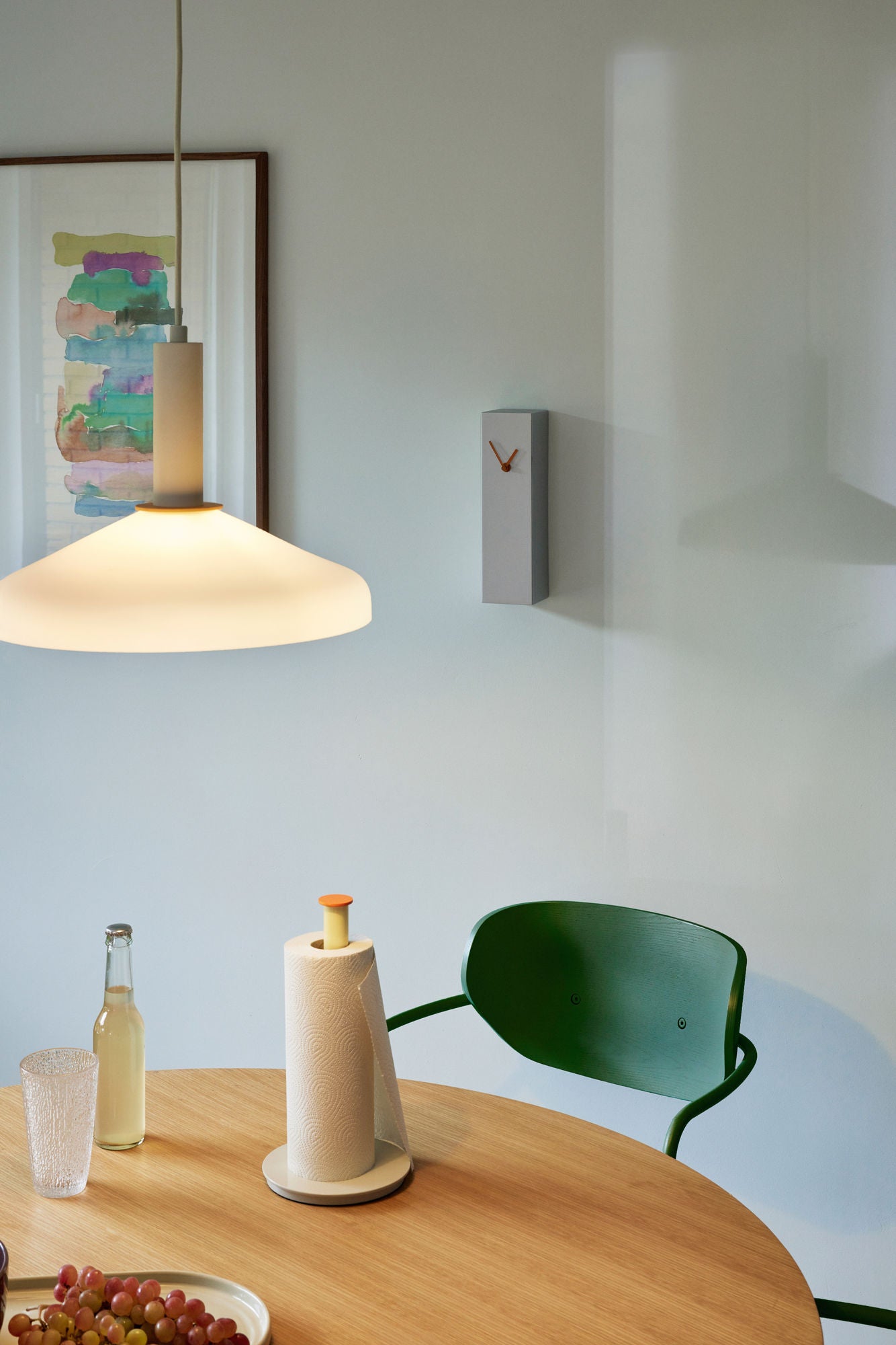 Hübsch Play Køkkenrulleholder Grå/Gul