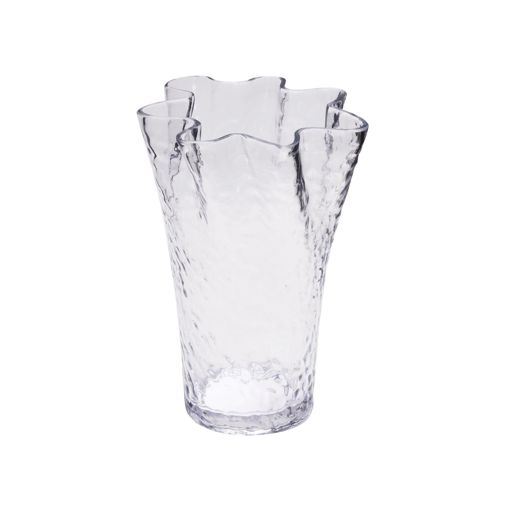 Hübsch Ruffle Vase Klar