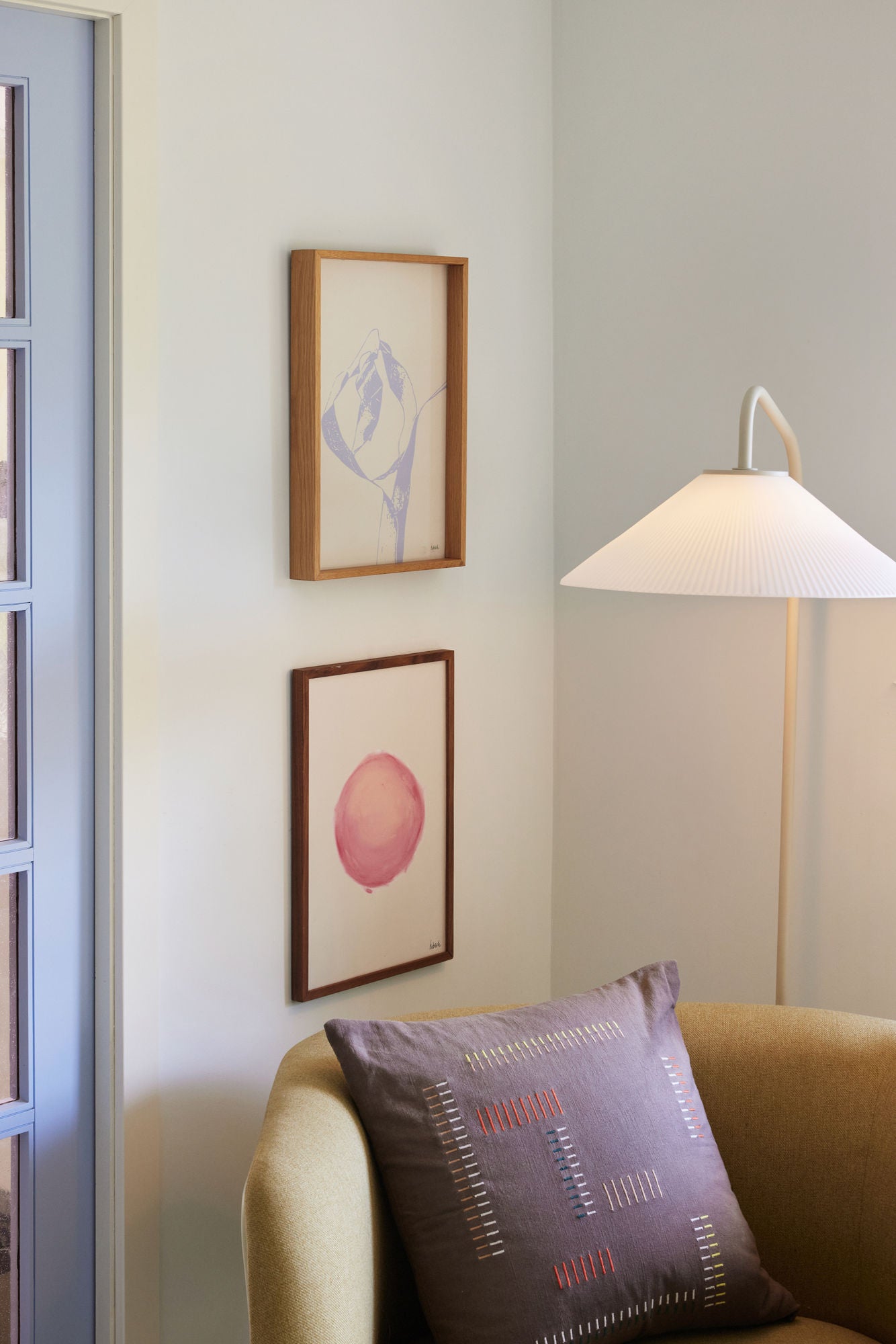 Hübsch Solid Gulvlampe Sand