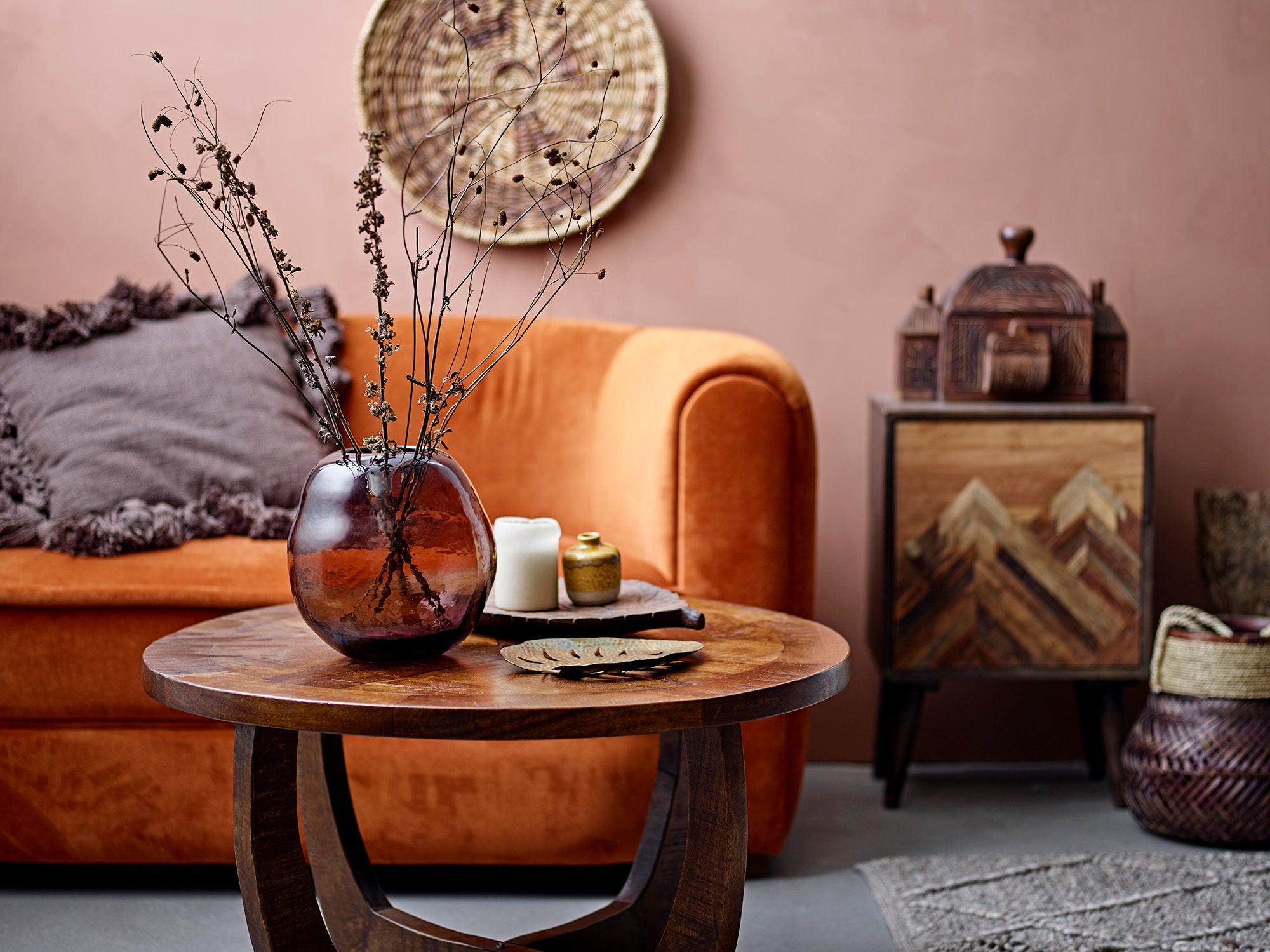Creative Collection Malala Sofa, Brun, Polyester