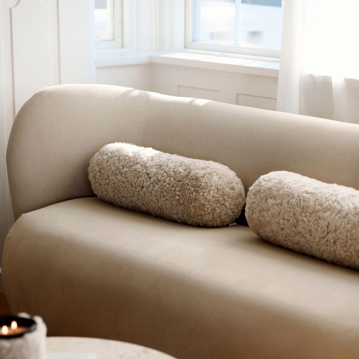 Bolsterpude | Korthåret | New Zealand | Ø20xL52 cm