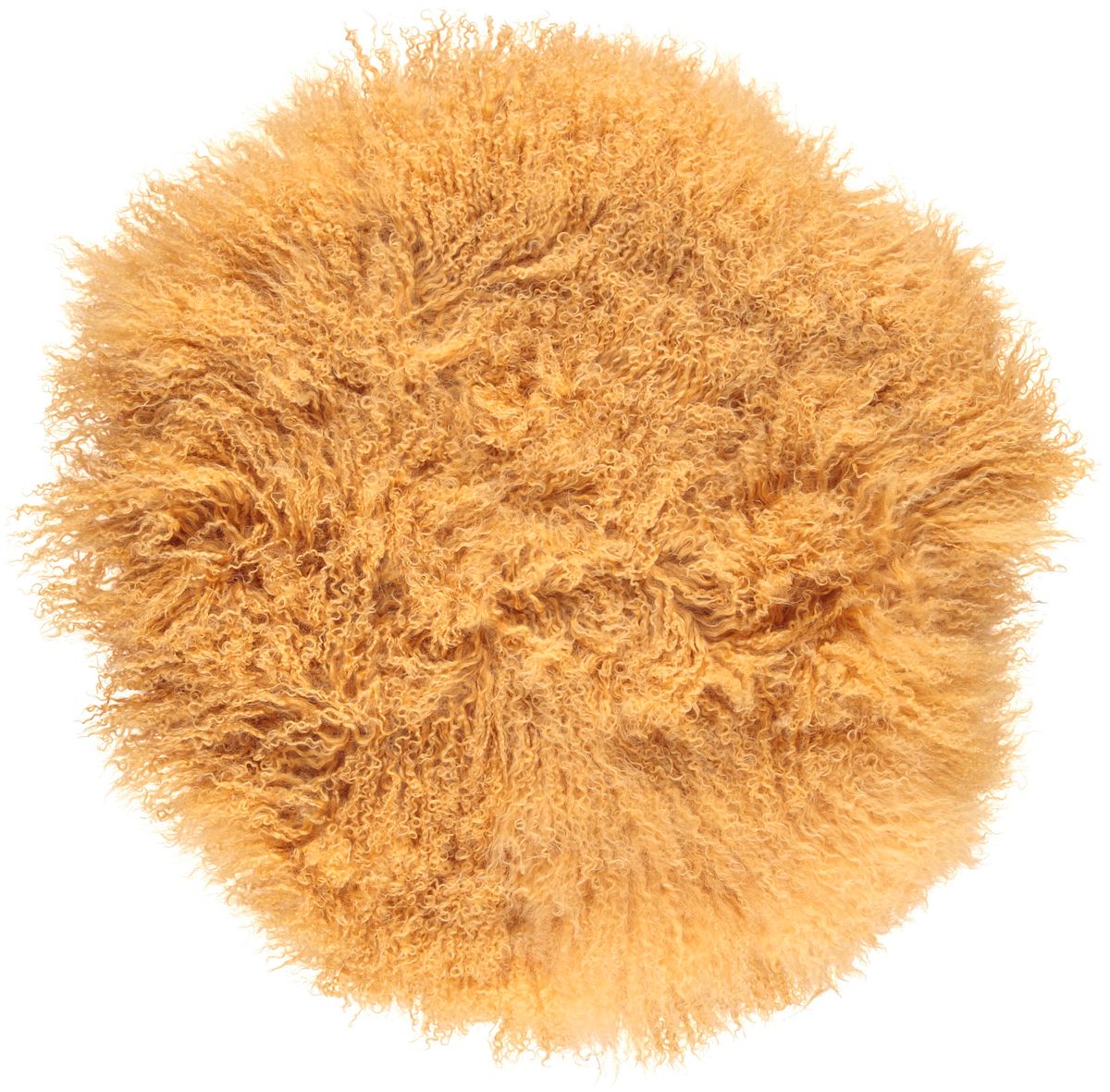 Lammeskindspude | Krøllet | Tibet | Ø45 cm, Ø62 cm & Ø38 cm