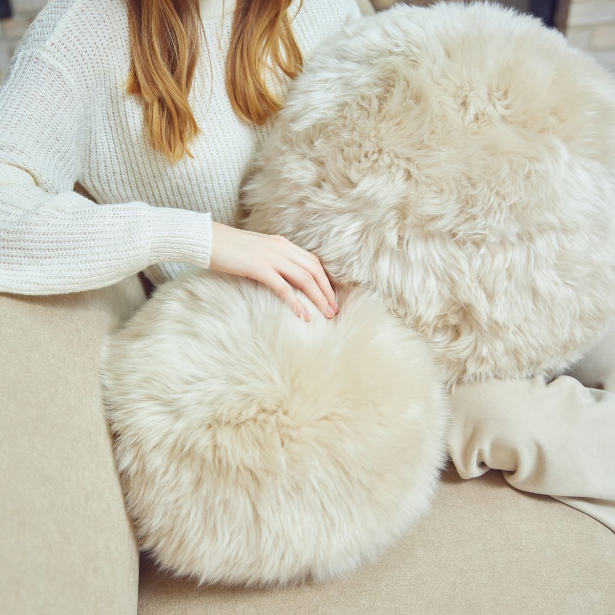 Angelite pude | Langhåret | New Zealand | Ø25/30/35